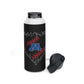 Black Stainless Steel Tonka Baseball Home Plate Logo Water Bottle