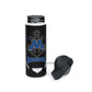 Black Stainless Steel Minnetonka Anchor Baseball Water Bottle