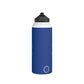 Blue Stainless Steel Minnetonka Anchor Baseball Water Bottle