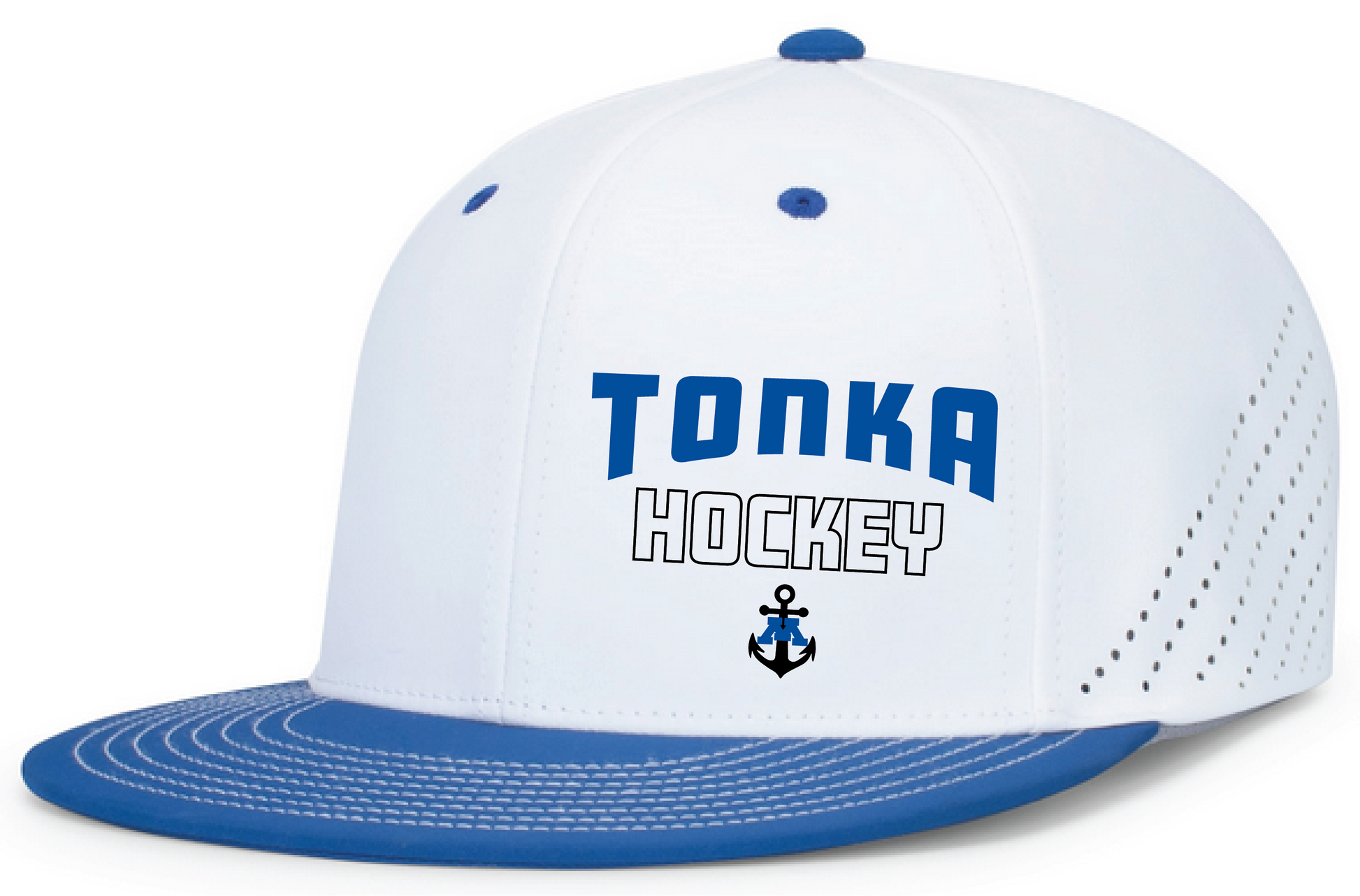 Tonka Hockey Small Anchor White + Royal