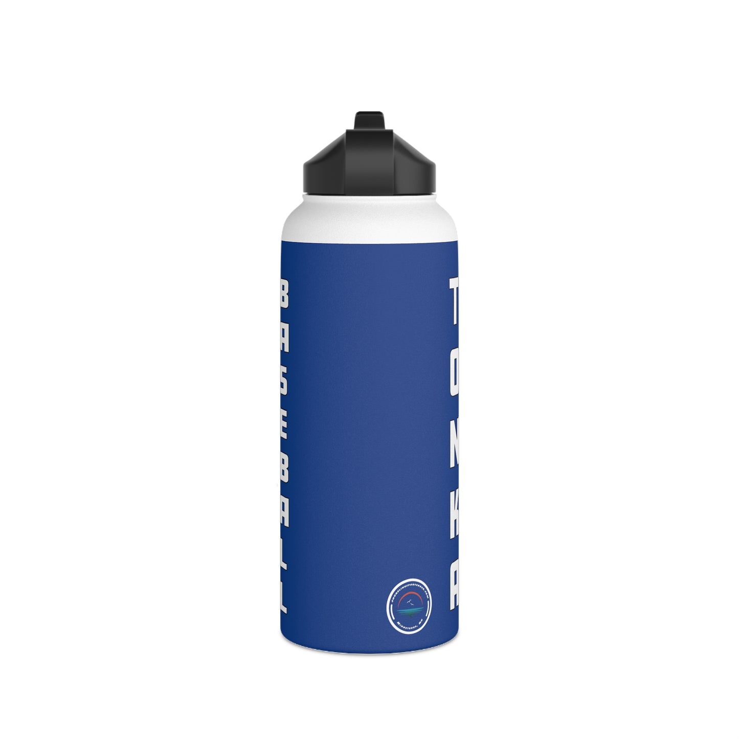 Blue Stainless Steel Tonka Baseball Home Plate Logo Water Bottle