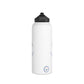 White Stainless Steel Minnetonka Anchor Baseball Water Bottle