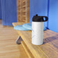 White Stainless Steel Minnetonka Anchor Baseball Water Bottle