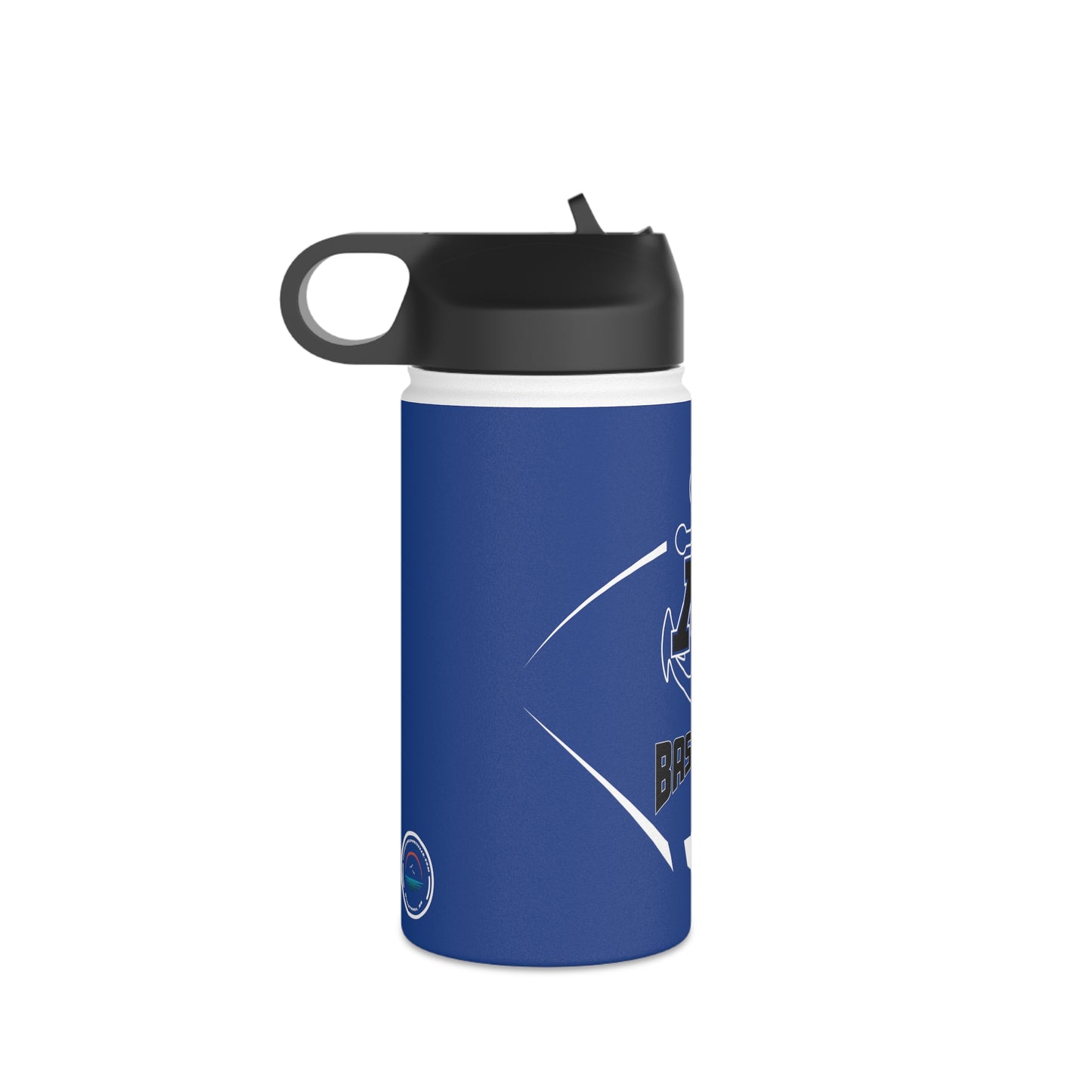 Blue Stainless Steel Minnetonka Anchor Baseball Water Bottle