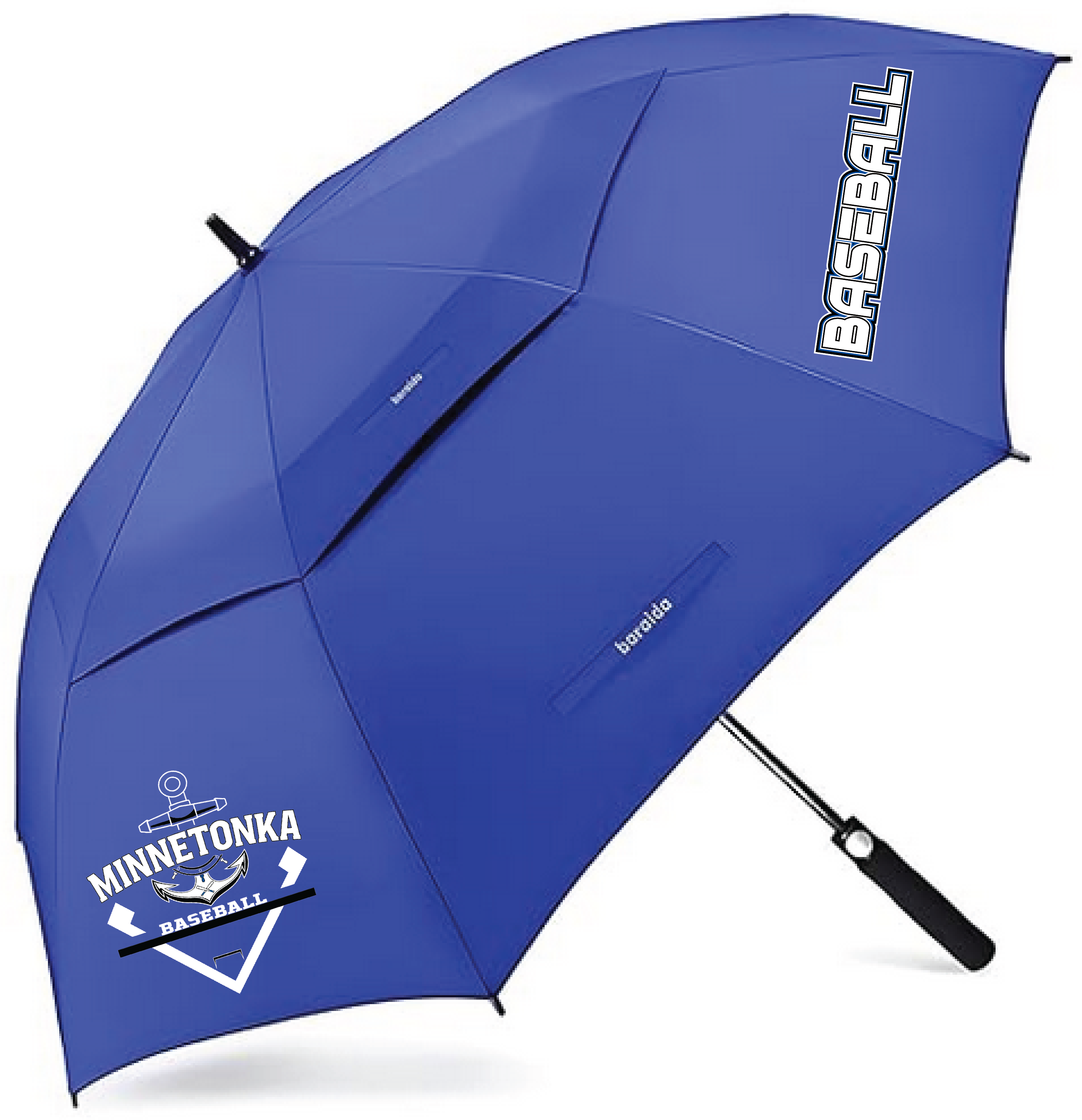 Baseball 62" Vented Canopy Umbrella