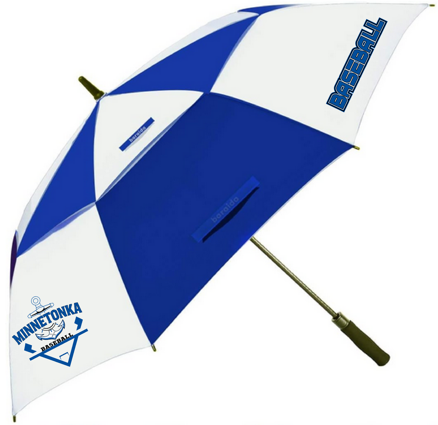 Baseball 62" Vented Canopy Umbrella