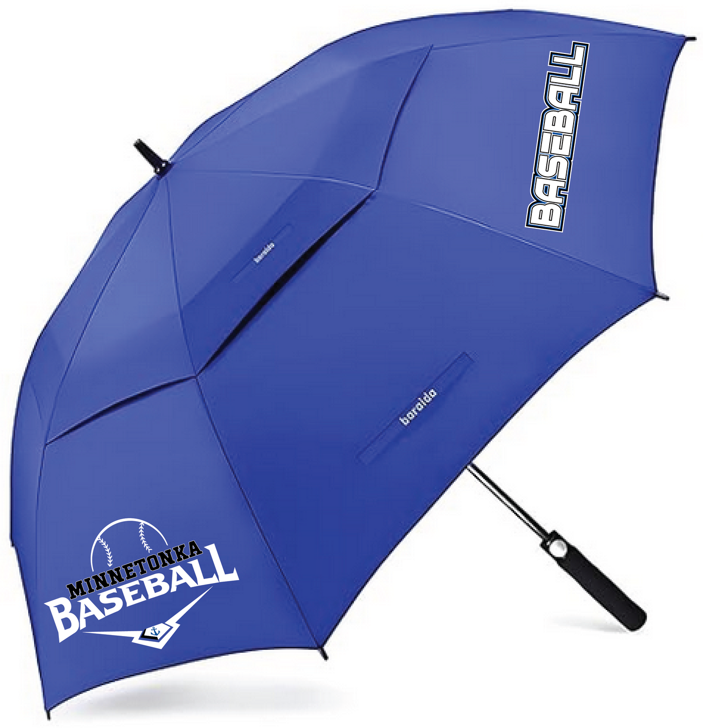 Baseball 62" Vented Canopy Umbrella