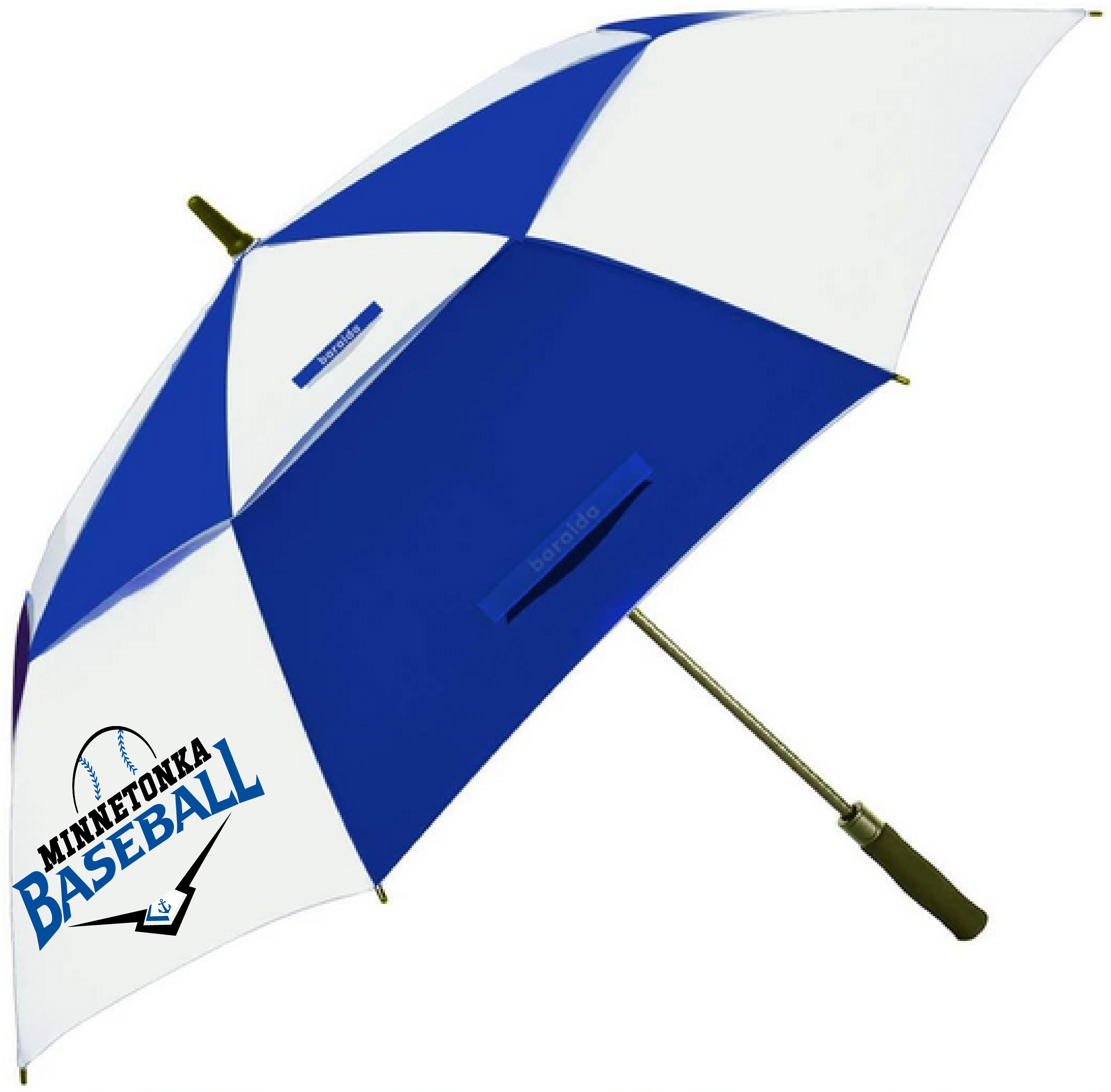 Baseball 62" Vented Canopy Umbrella
