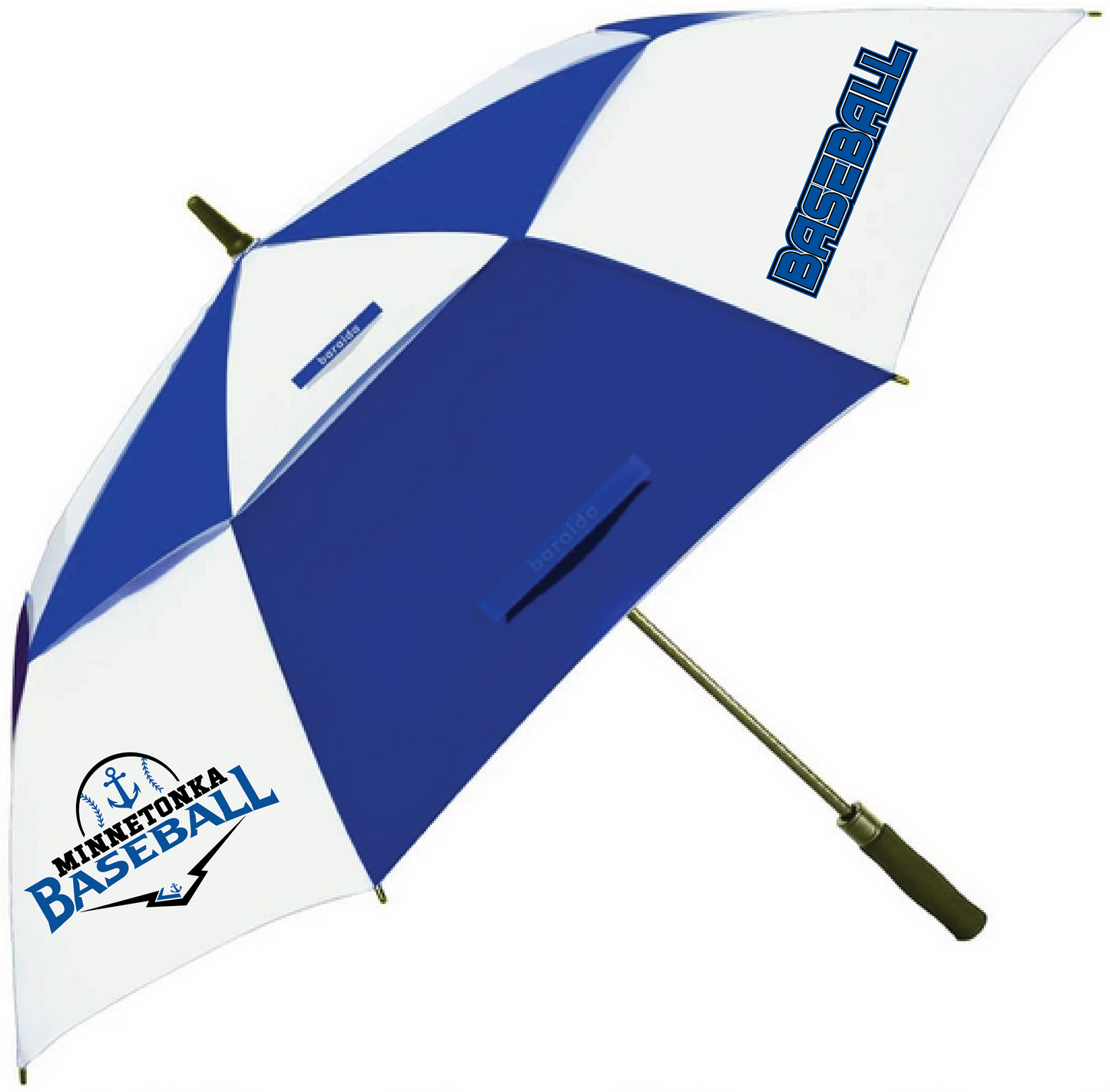 Baseball 62" Vented Canopy Umbrella
