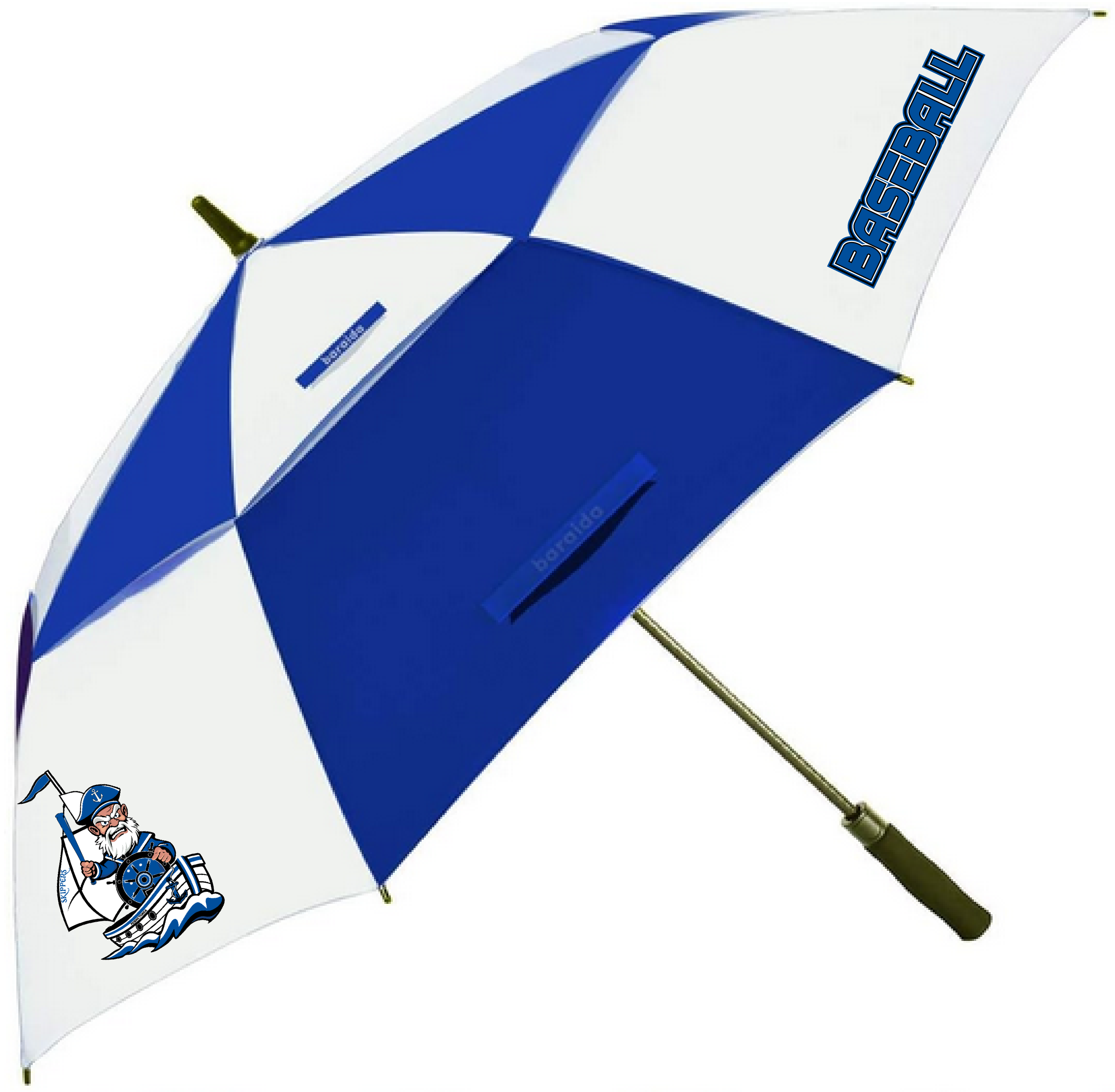 Baseball 62" Vented Canopy Umbrella