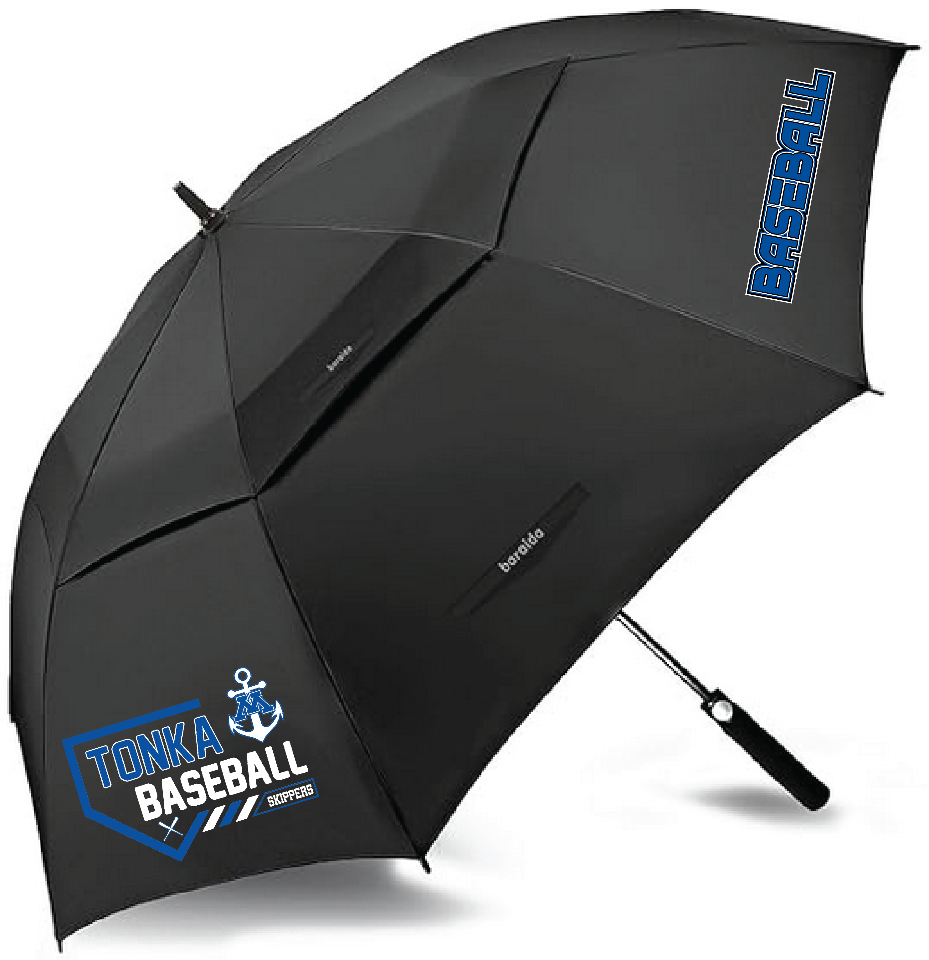 Baseball 62" Vented Canopy Umbrella