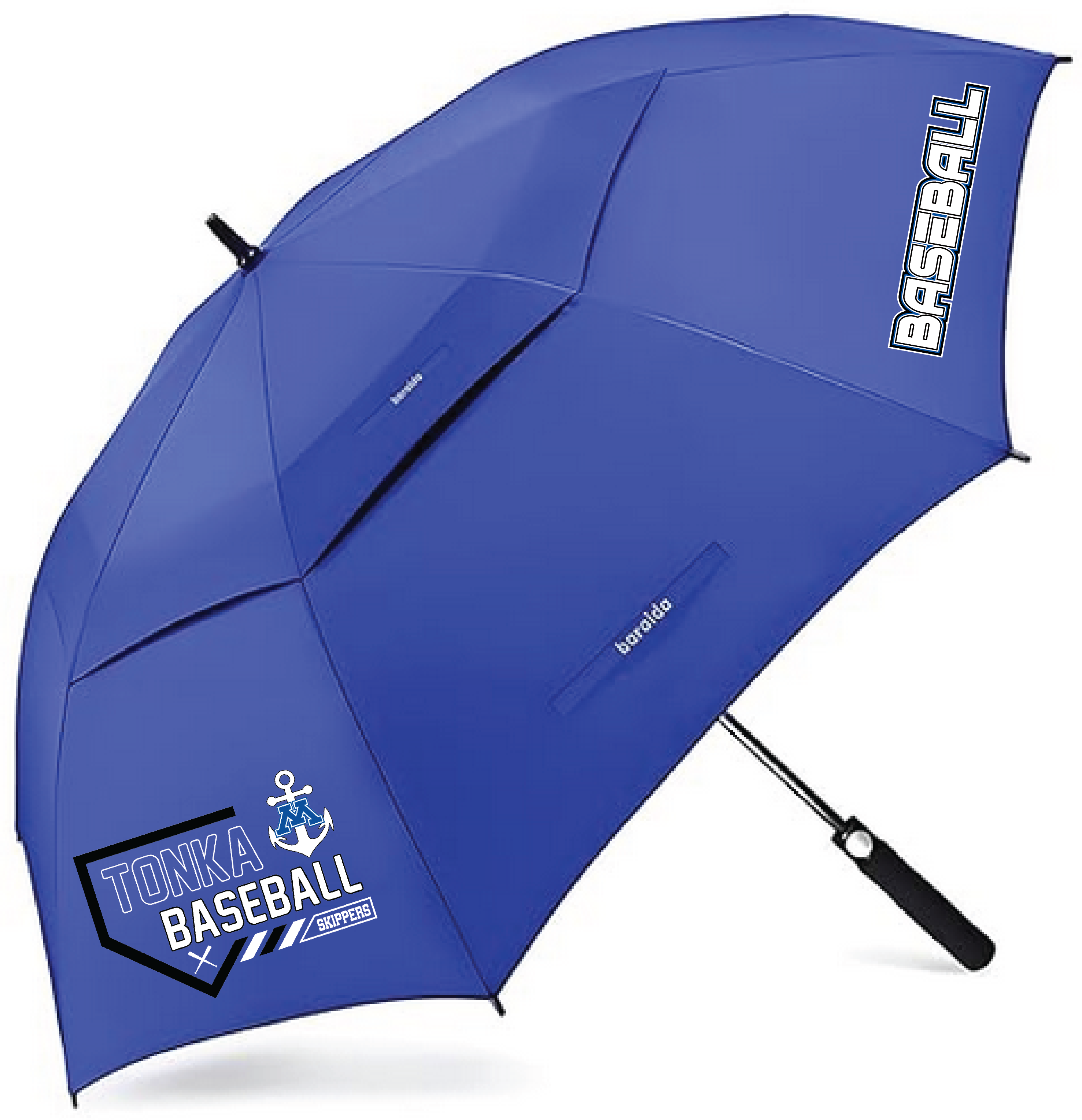 Baseball 62" Vented Canopy Umbrella