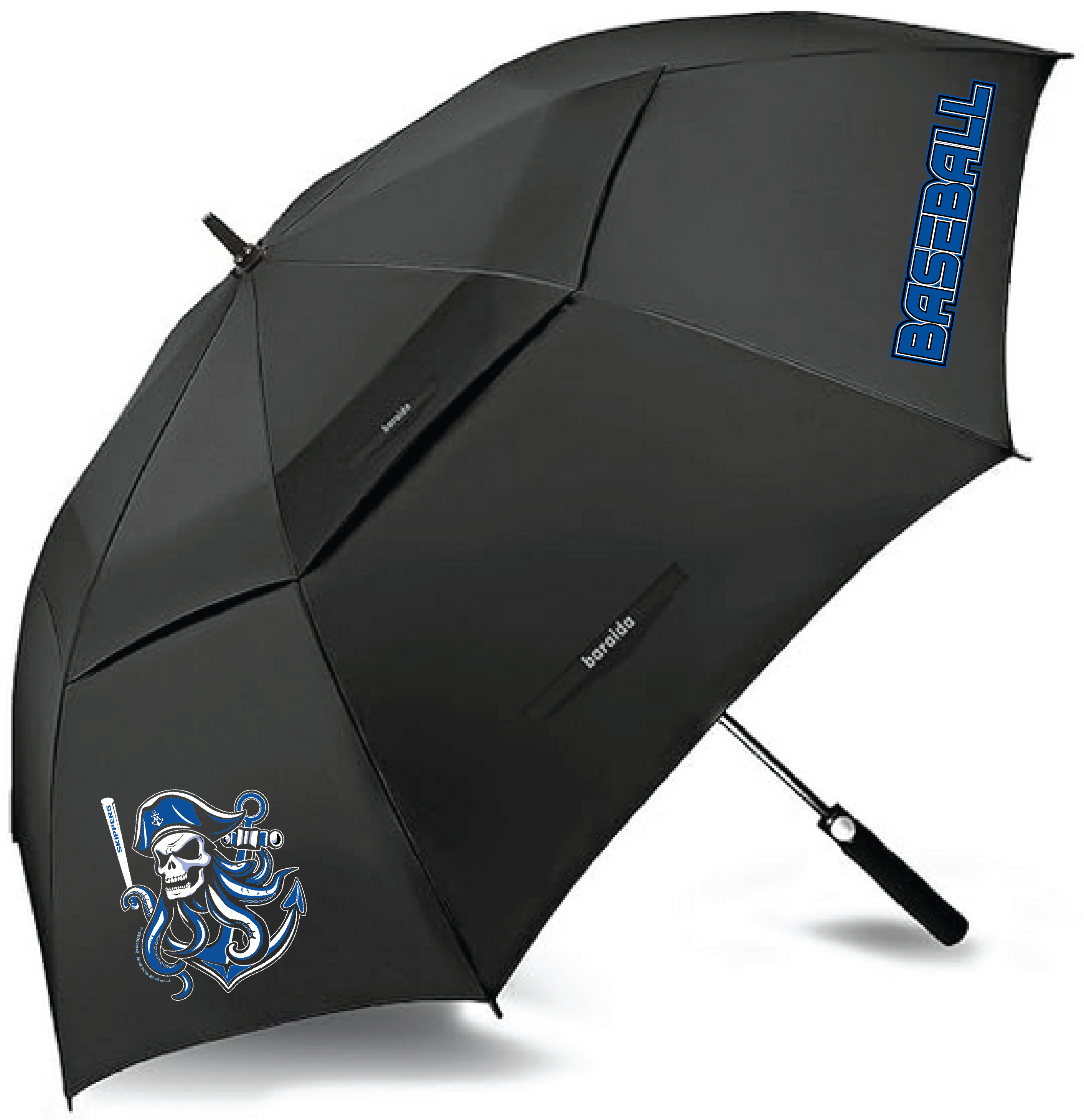 Baseball 62" Vented Canopy Umbrella