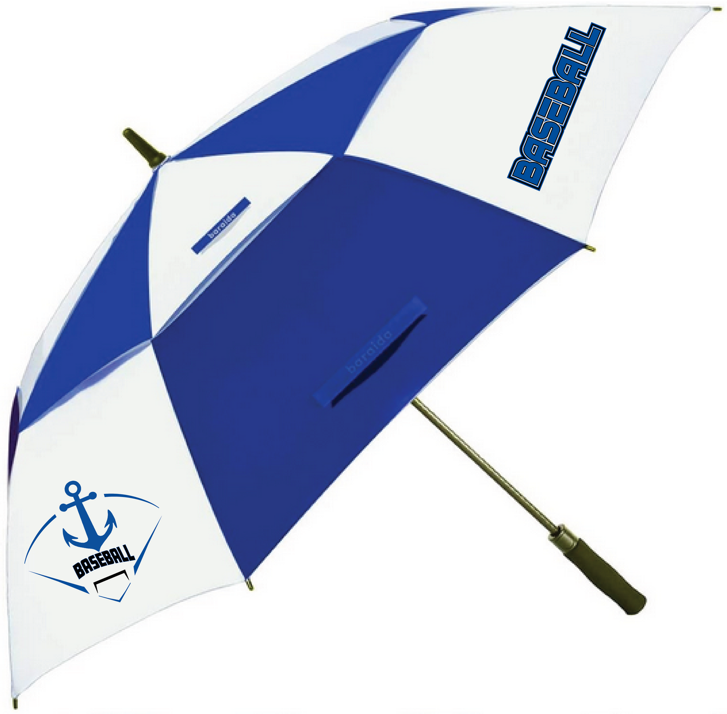 Baseball 62" Vented Canopy Umbrella