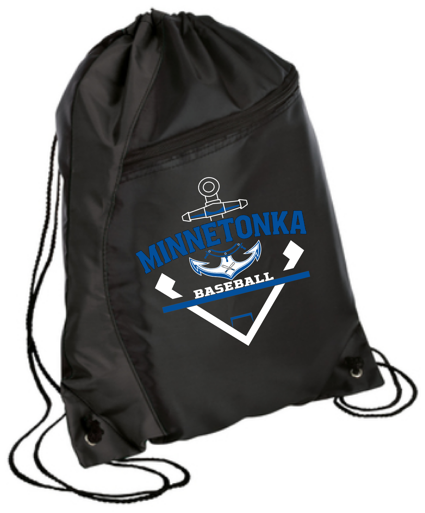 Baseball Colorblock Drawstring Bag