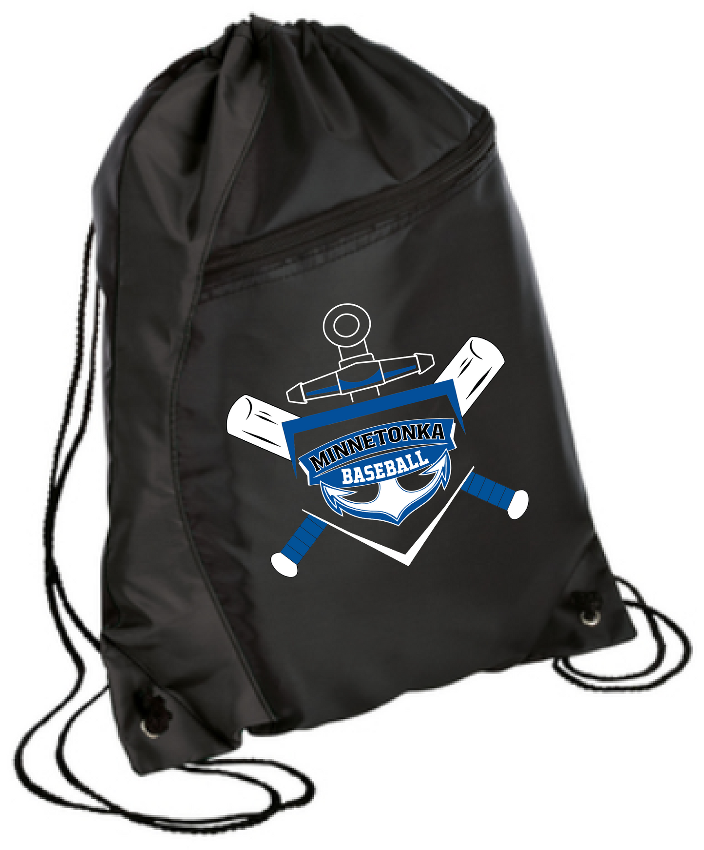 Baseball Colorblock Drawstring Bag
