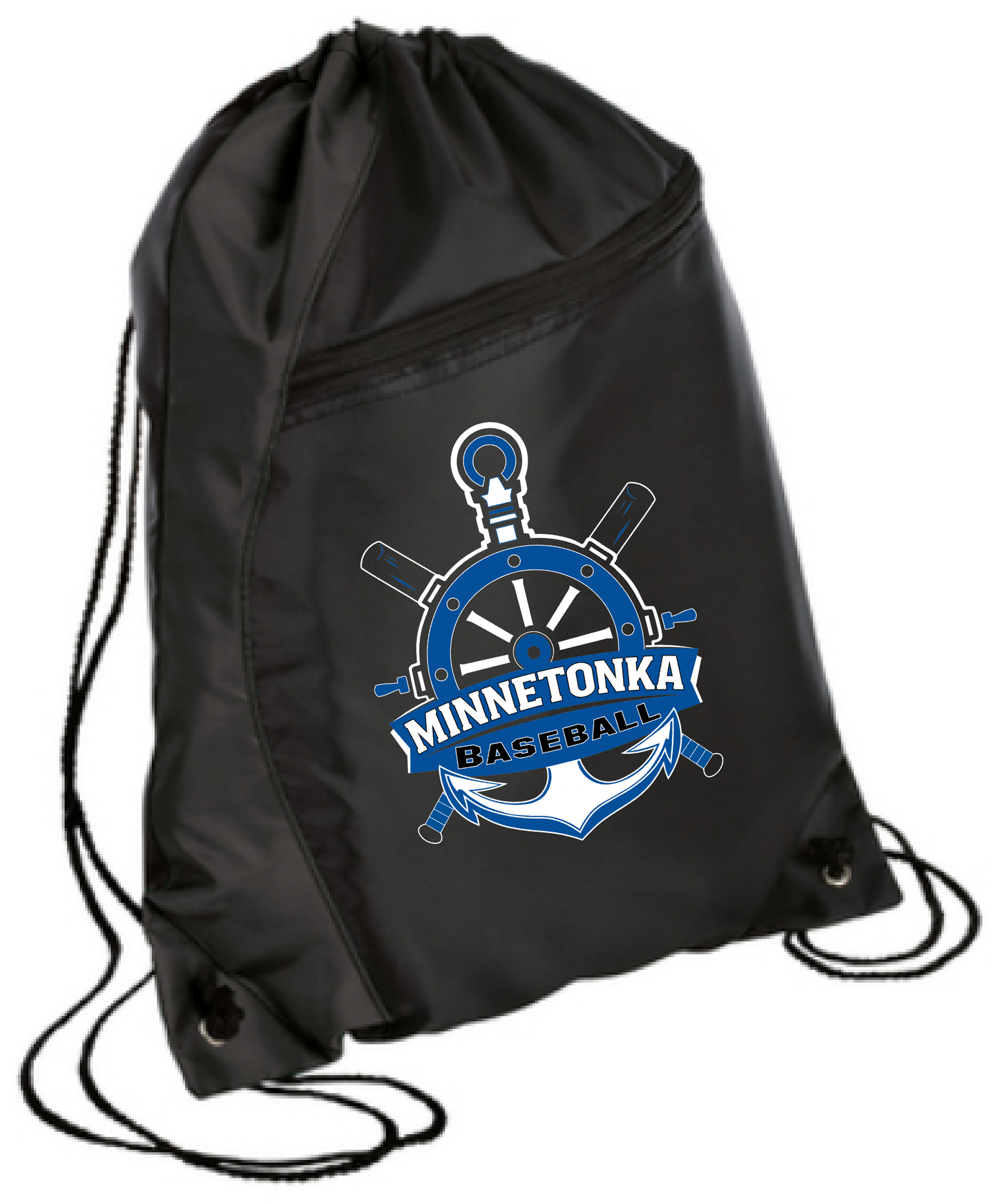 Baseball Colorblock Drawstring Bag