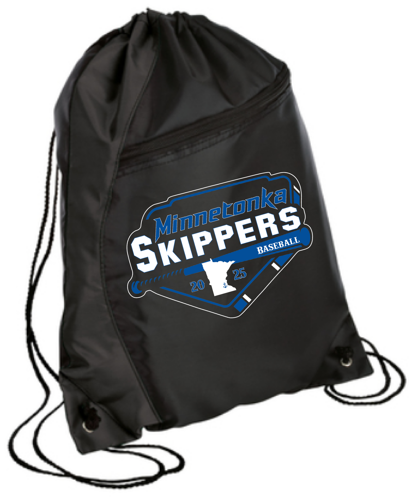 Baseball Colorblock Drawstring Bag