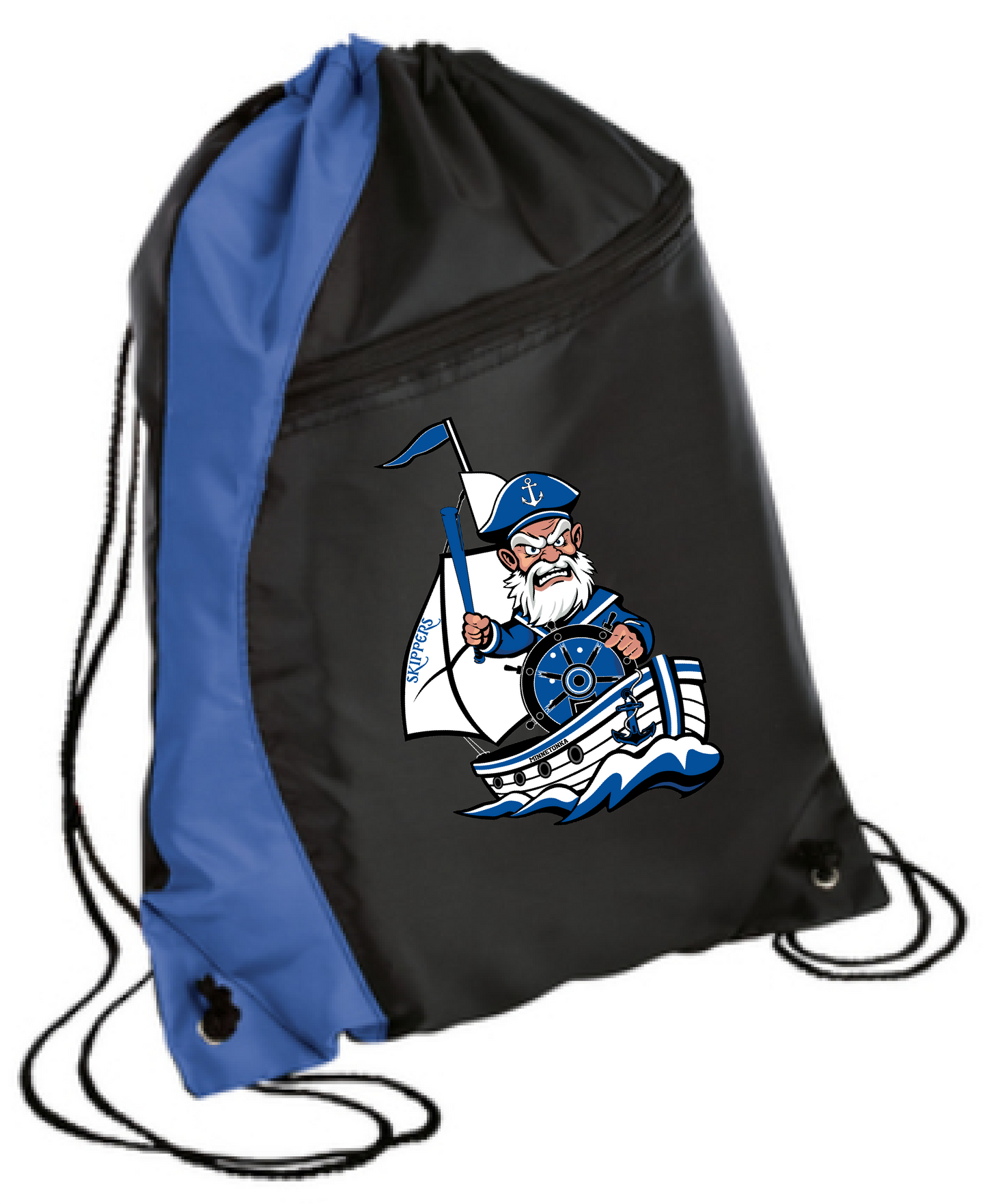 Baseball Colorblock Drawstring Bag