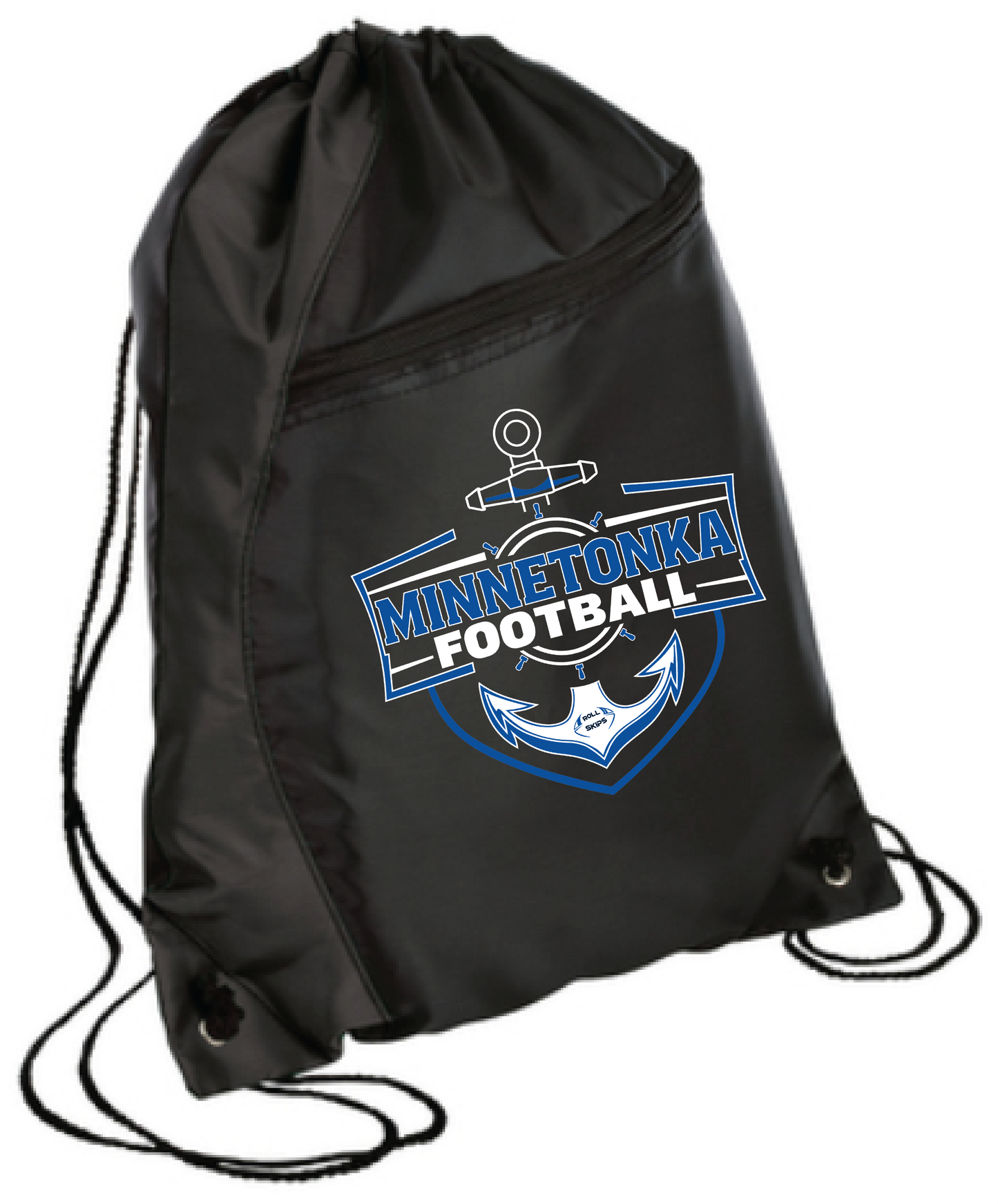 Footbball Colorblock Drawstring Bag