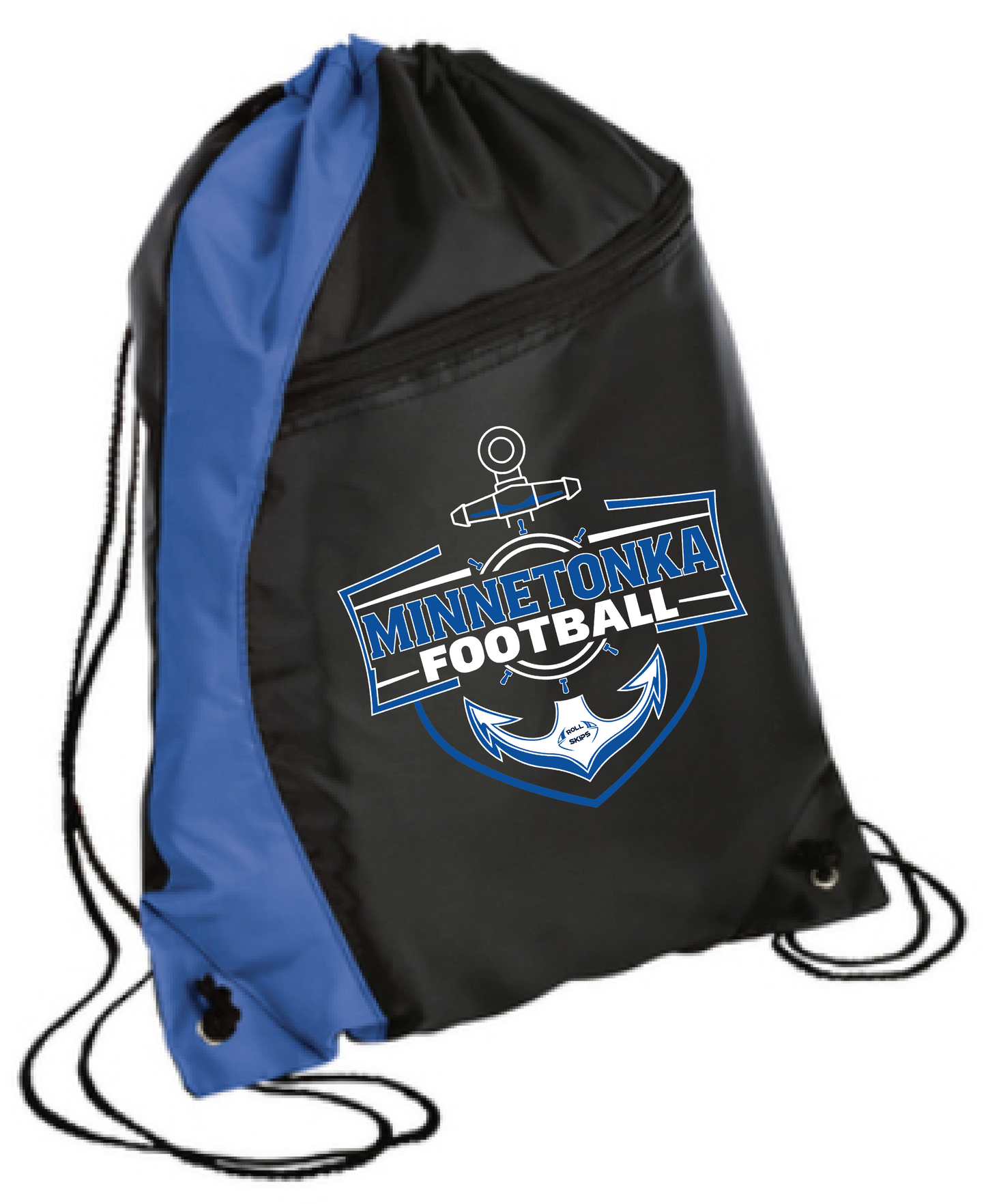 Footbball Colorblock Drawstring Bag
