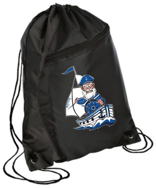 Footbball Colorblock Drawstring Bag