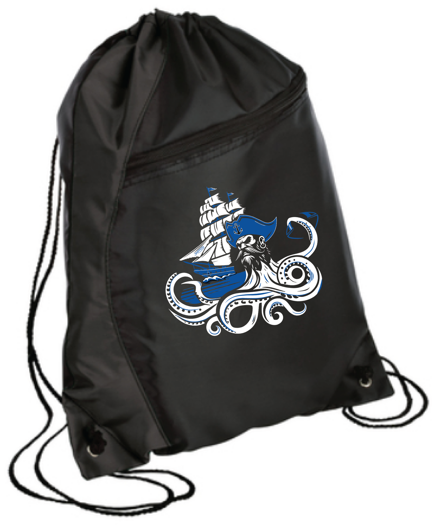 Footbball Colorblock Drawstring Bag