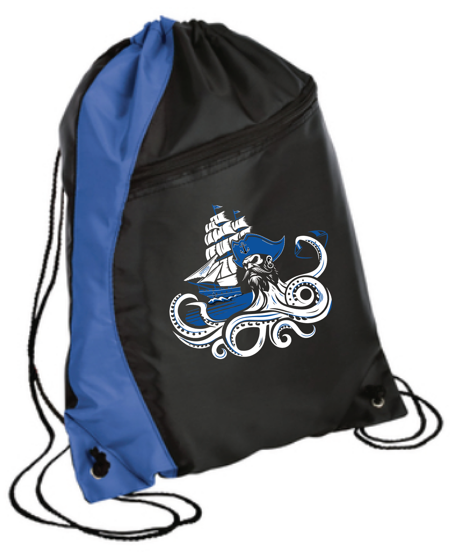 Footbball Colorblock Drawstring Bag