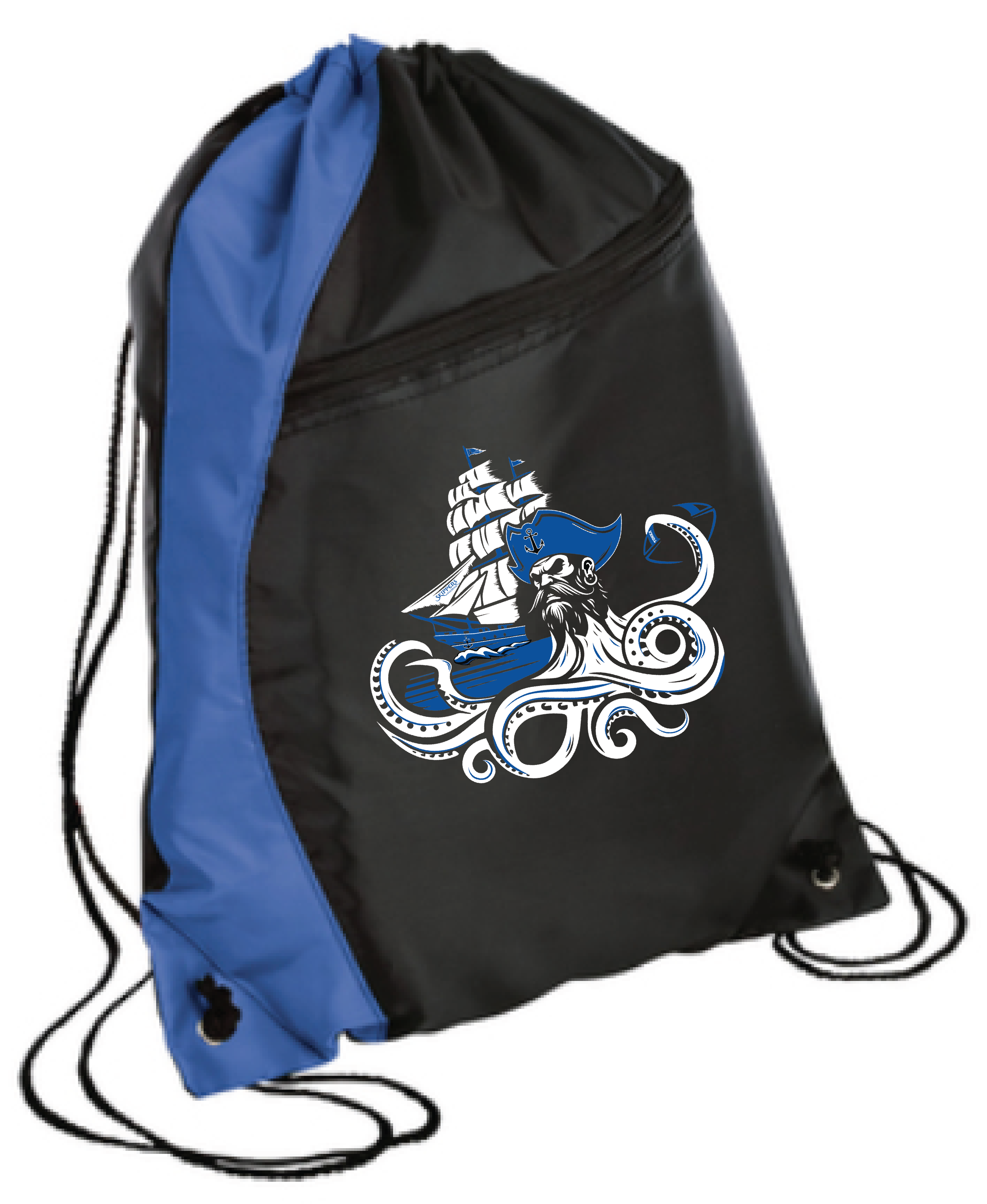 Footbball Colorblock Drawstring Bag