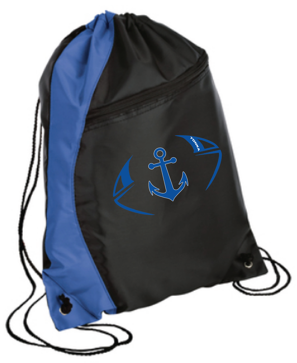 Footbball Colorblock Drawstring Bag