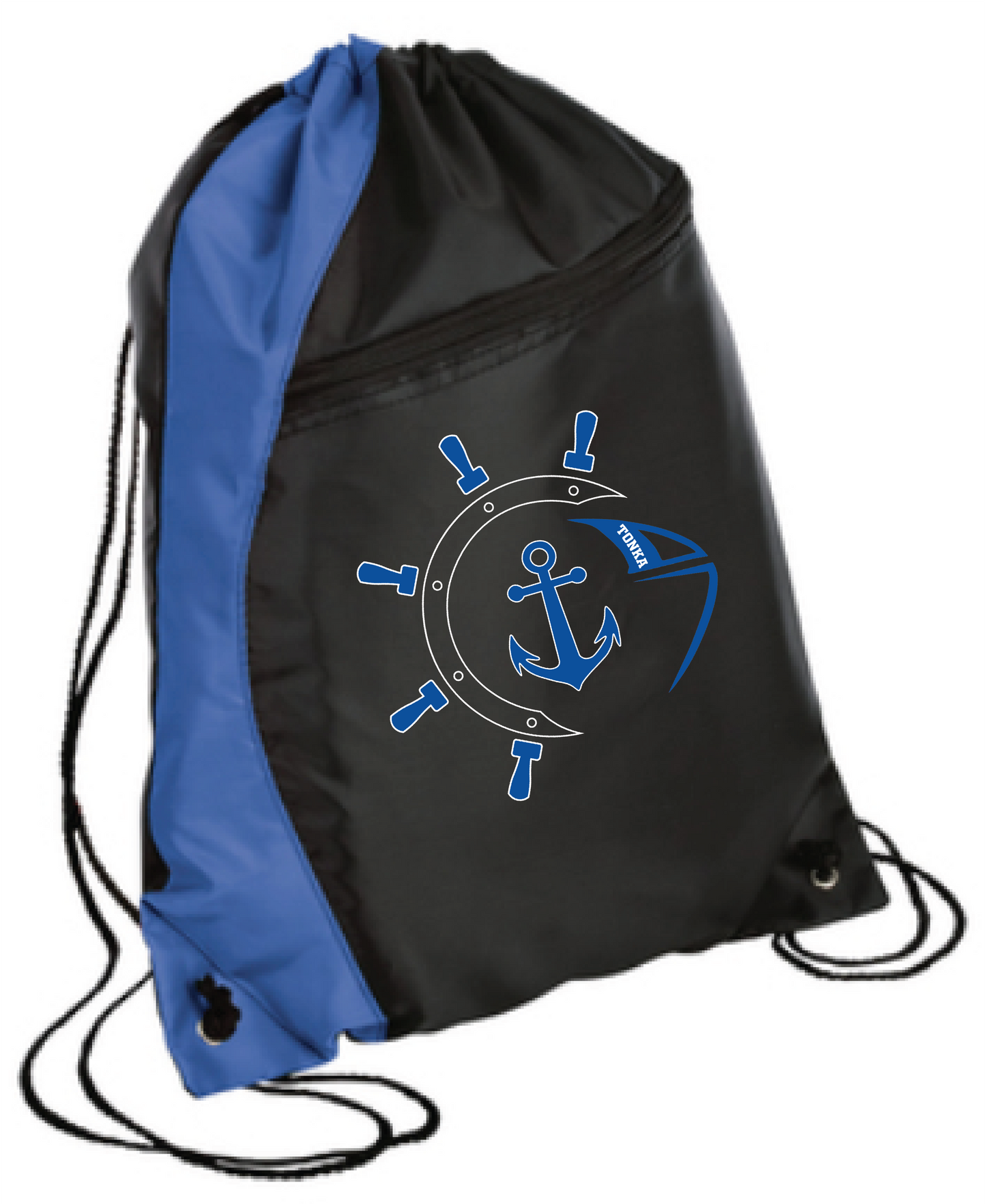 Footbball Colorblock Drawstring Bag