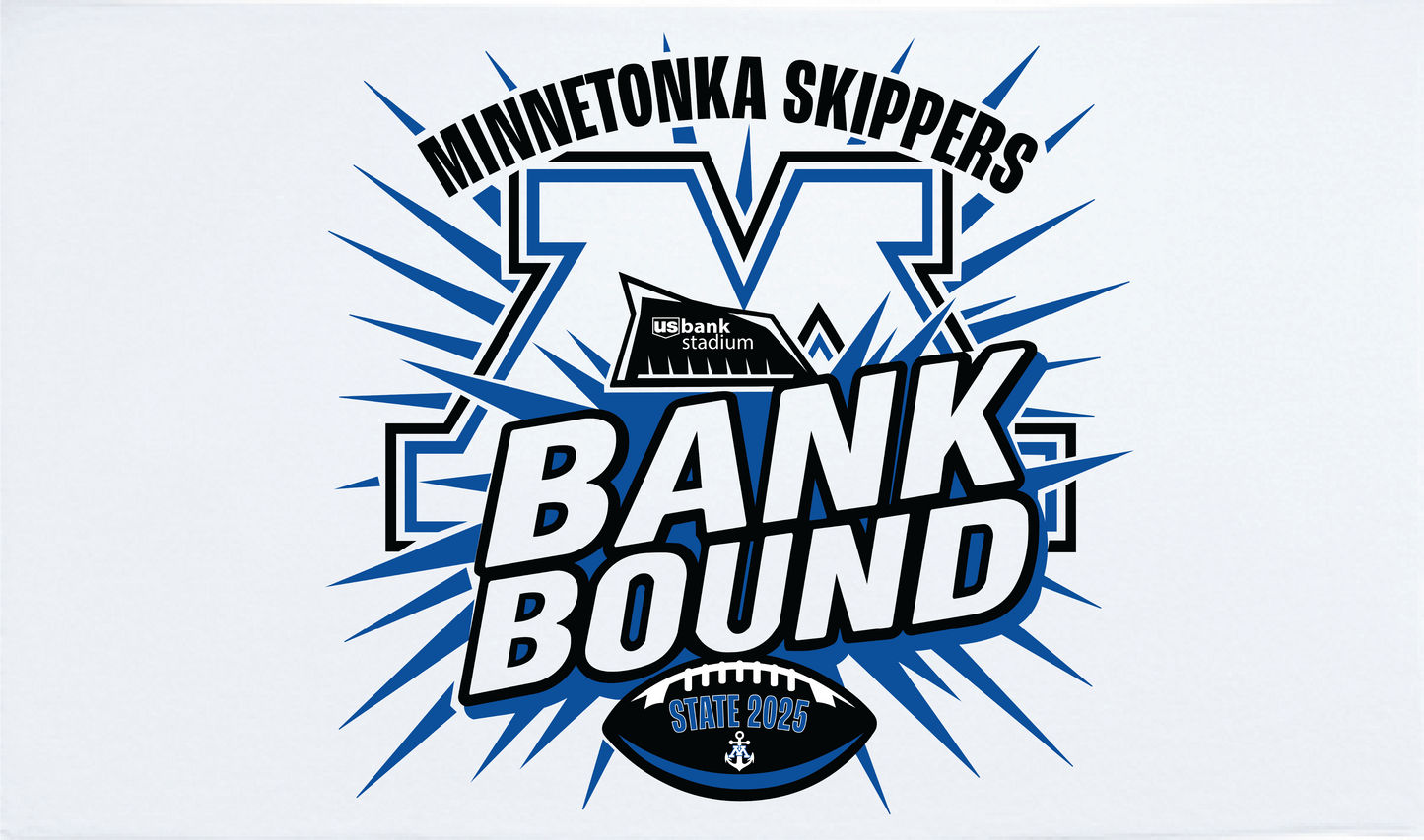 Minnetonka Football Bank Bound Rally Towel