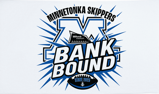 Minnetonka Football Bank Bound Rally Towel