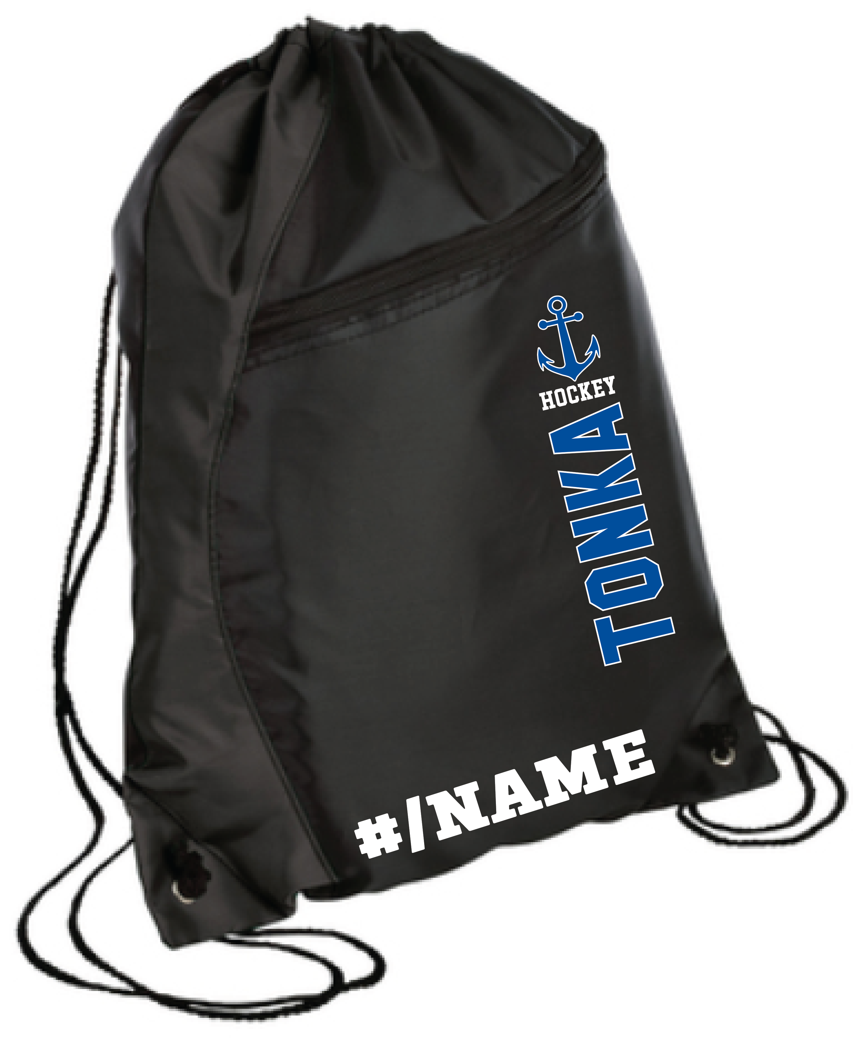 Hockey Colorblock Drawstring Bag