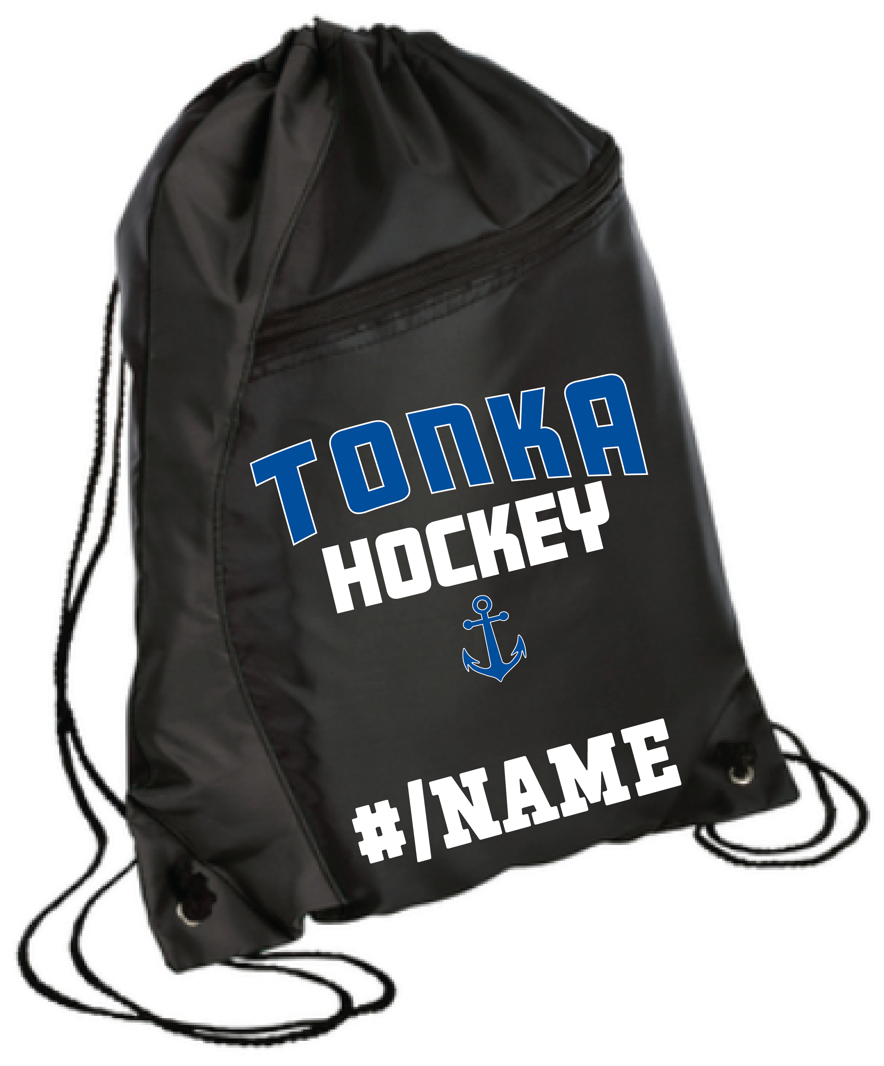 Hockey Colorblock Drawstring Bag