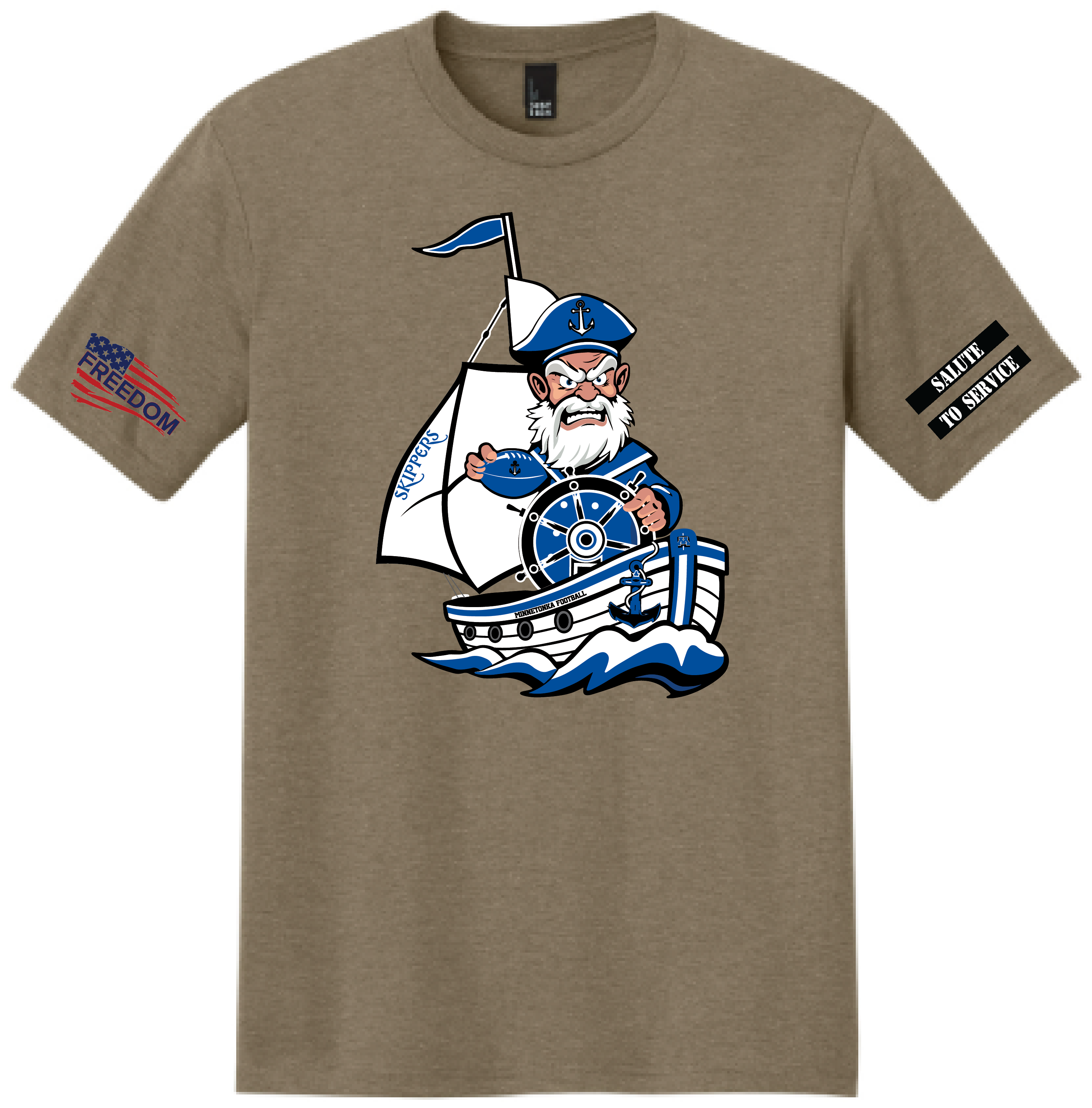 Salute To Service Football Men's Perfect Tri Tee