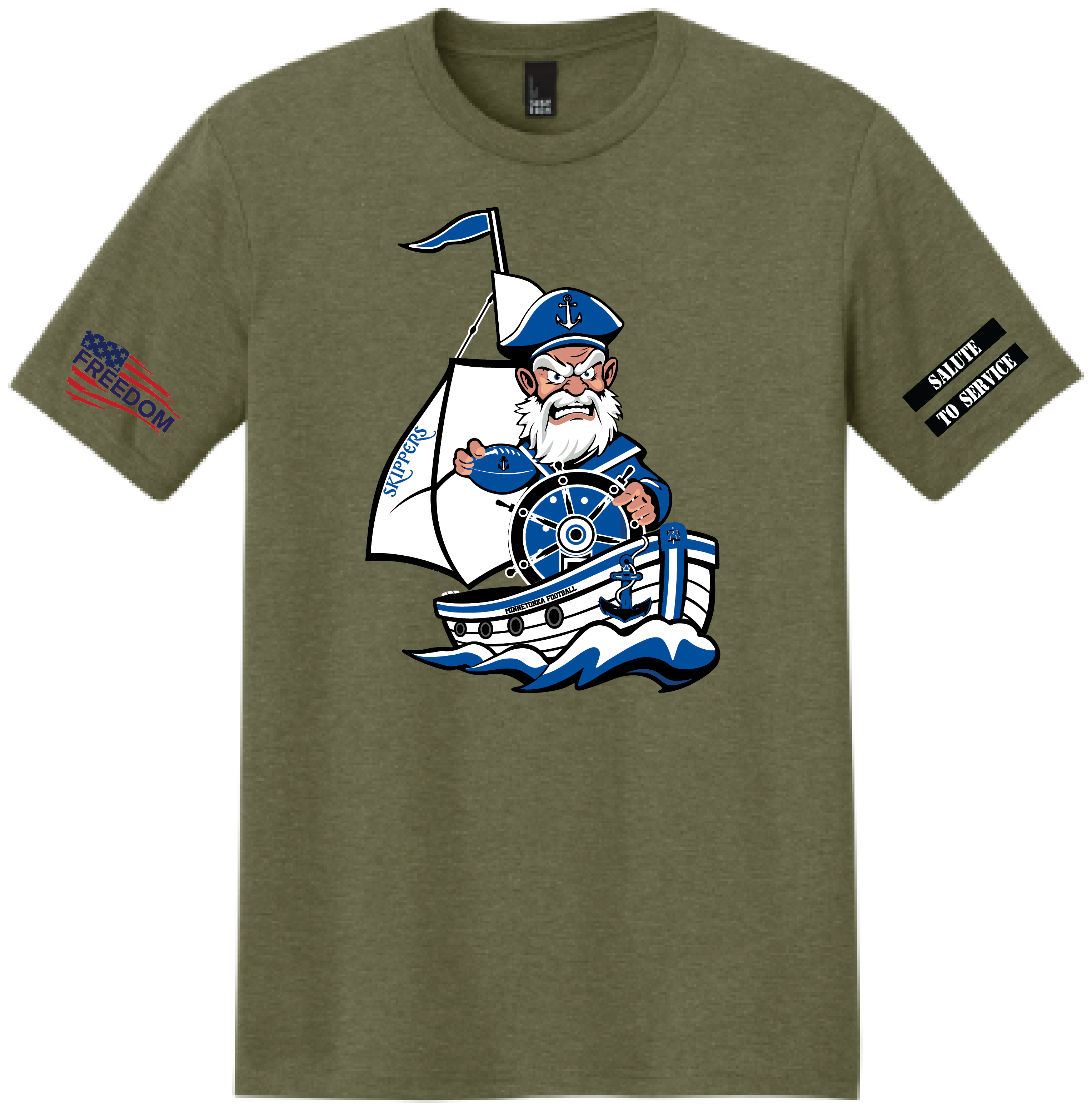 Salute To Service Football Men's Perfect Tri Tee