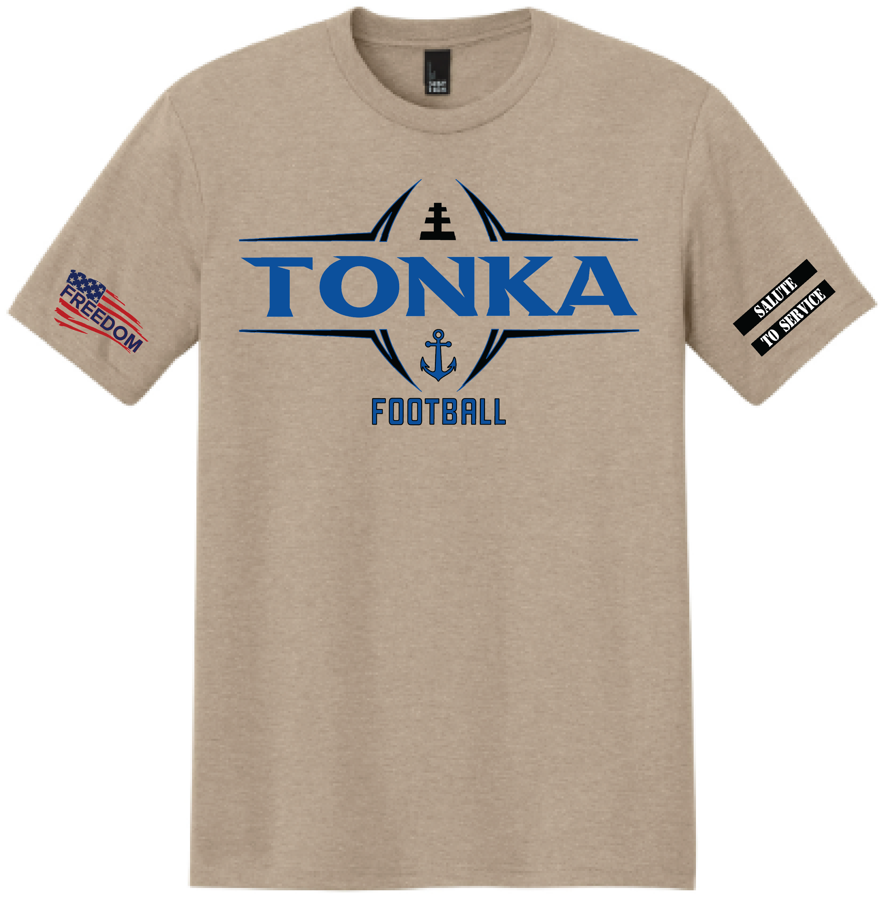 Salute To Service Football Men's Perfect Tri Tee