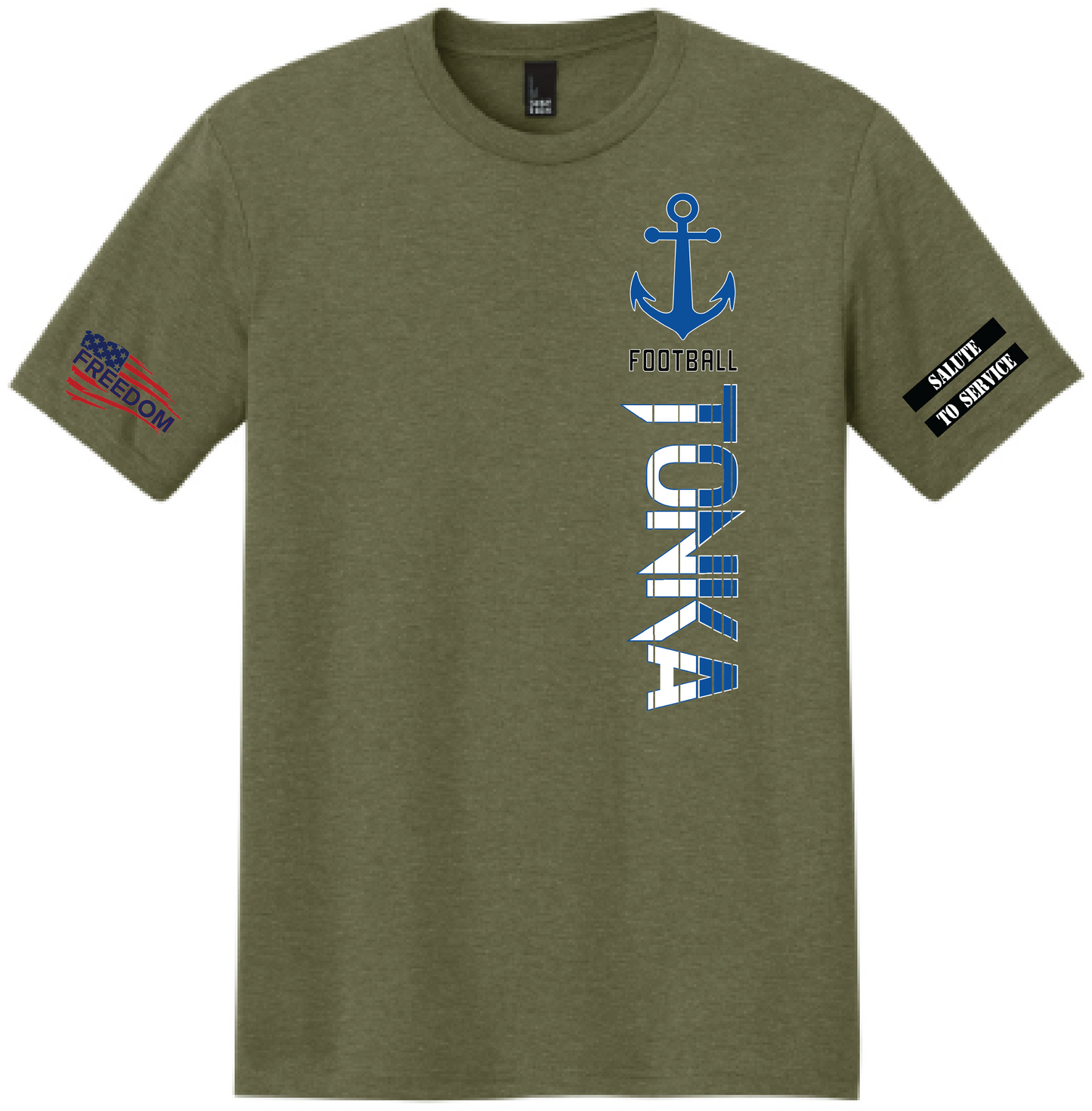 Salute To Service Football Men's Perfect Tri Tee