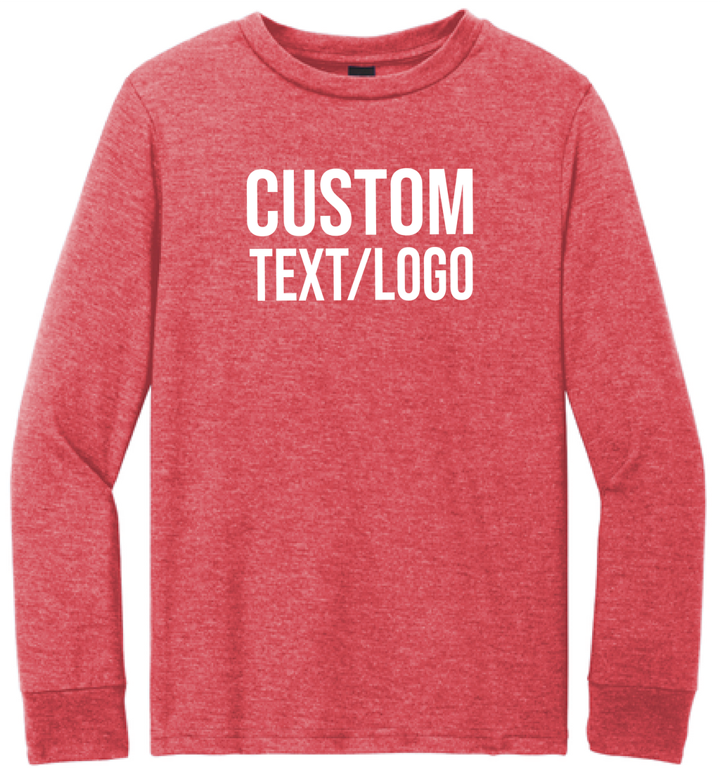 Custom Youth Perfect Tri-Blend Long Sleeve Tee