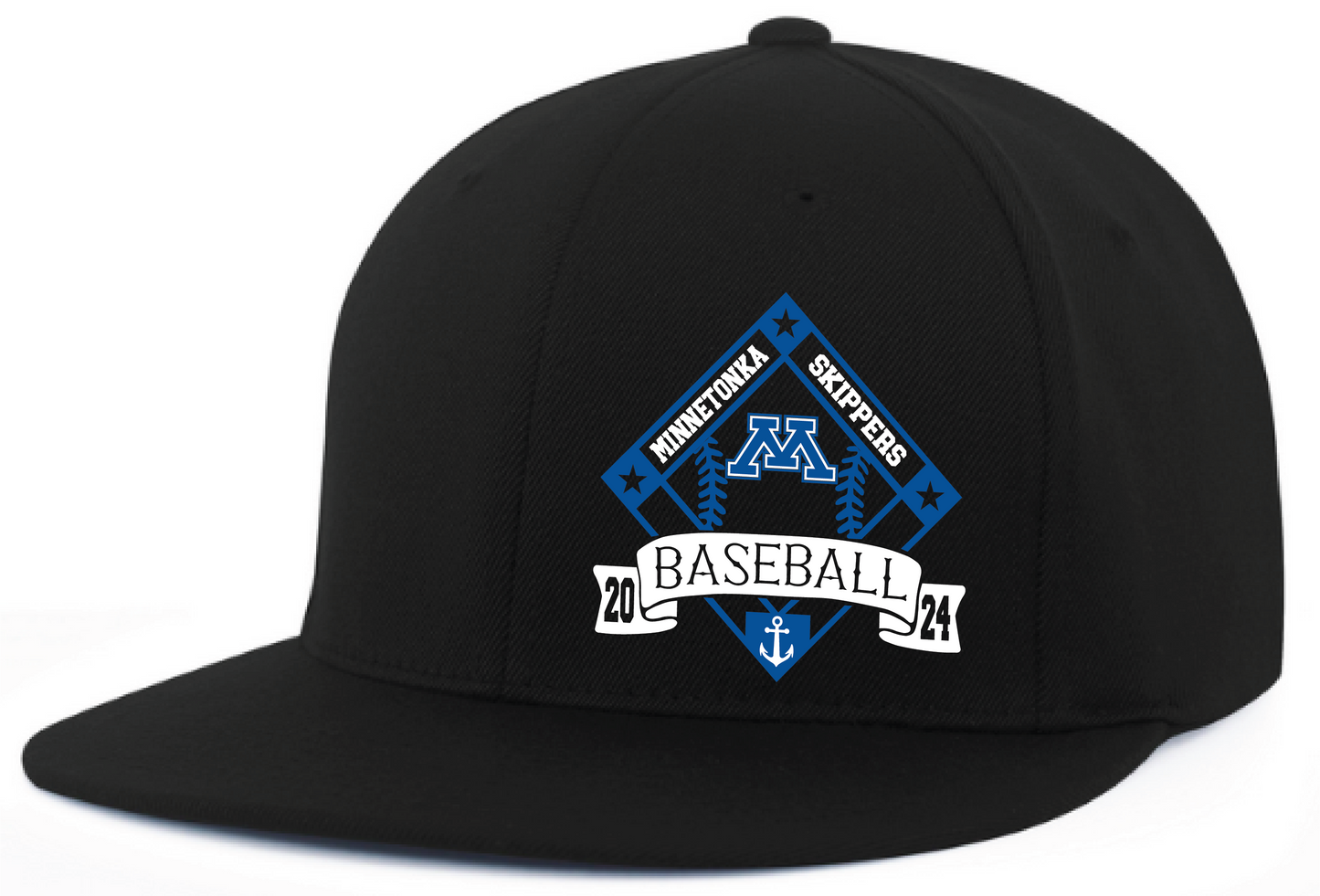 Baseball FlexFit Fitted Flat Bill Hat