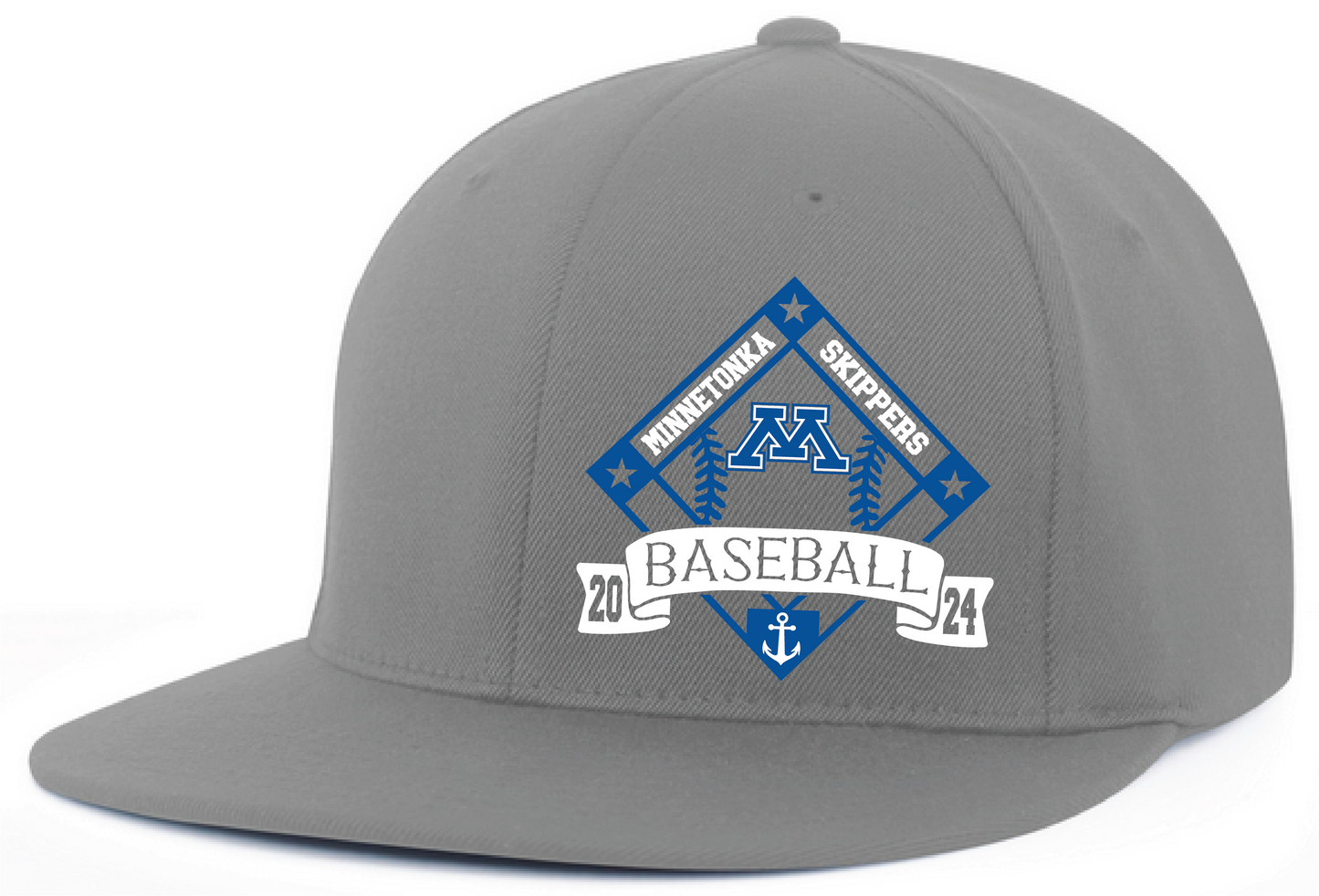 Baseball FlexFit Fitted Flat Bill Hat