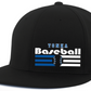 Baseball FlexFit Fitted Flat Bill Hat