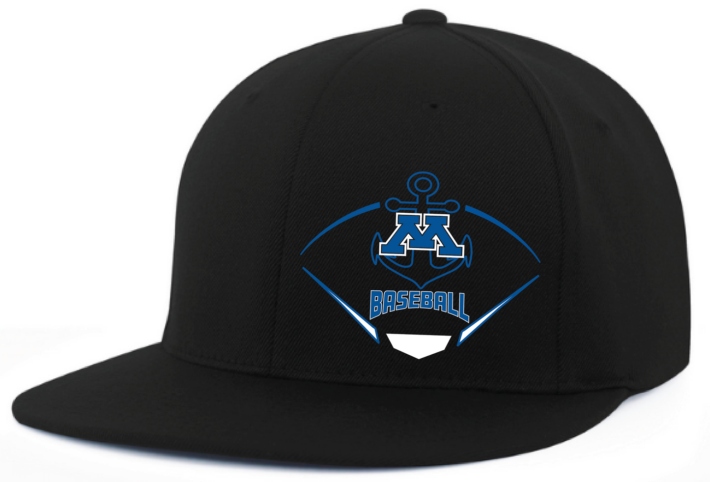 Baseball FlexFit Fitted Flat Bill Hat