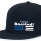 Baseball Perforated FlexFit Fitted Flat Bill Hat