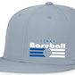 Baseball Perforated FlexFit Fitted Flat Bill Hat