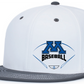 Baseball Perforated FlexFit Fitted Flat Bill Hat