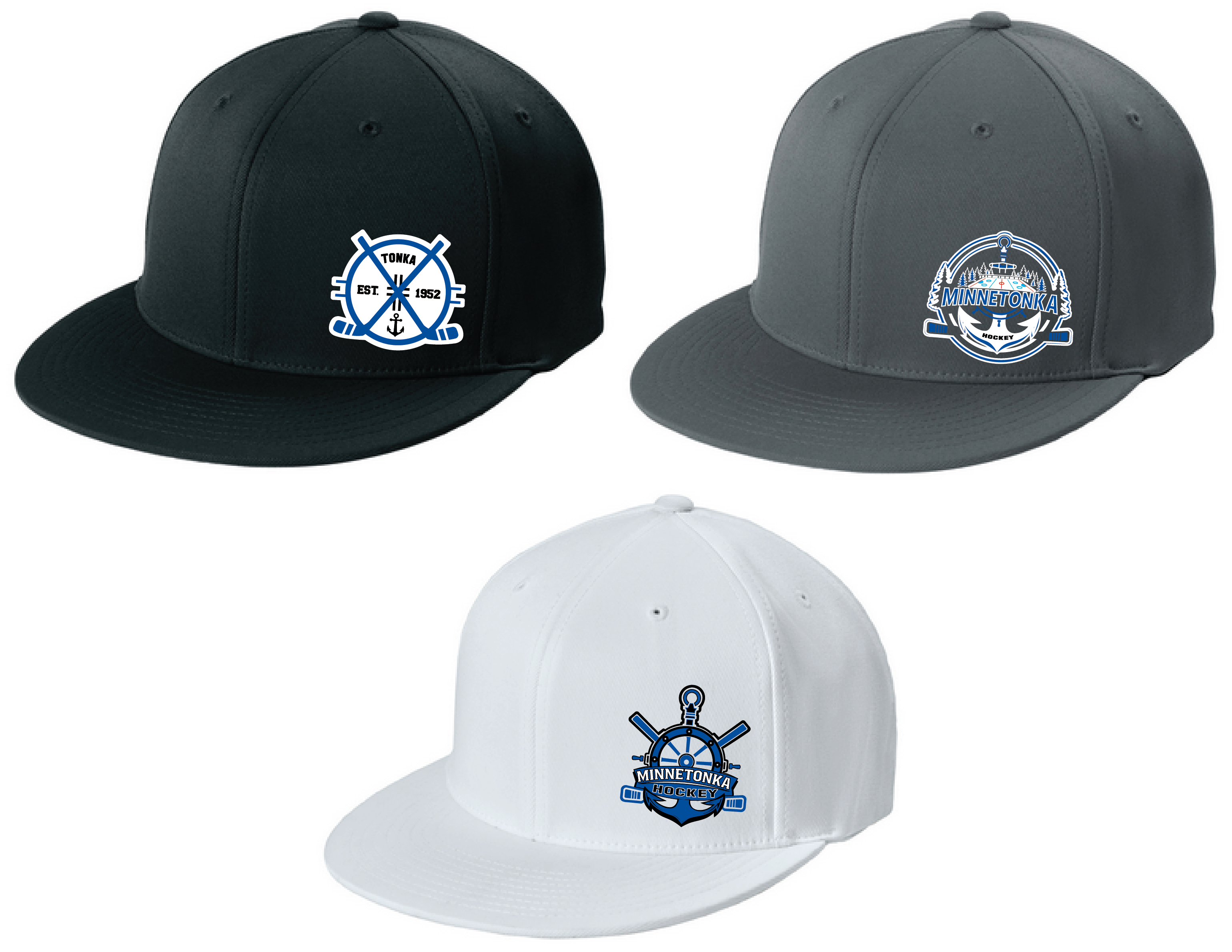 Hockey Flexfit Flatbill Fitted Hat