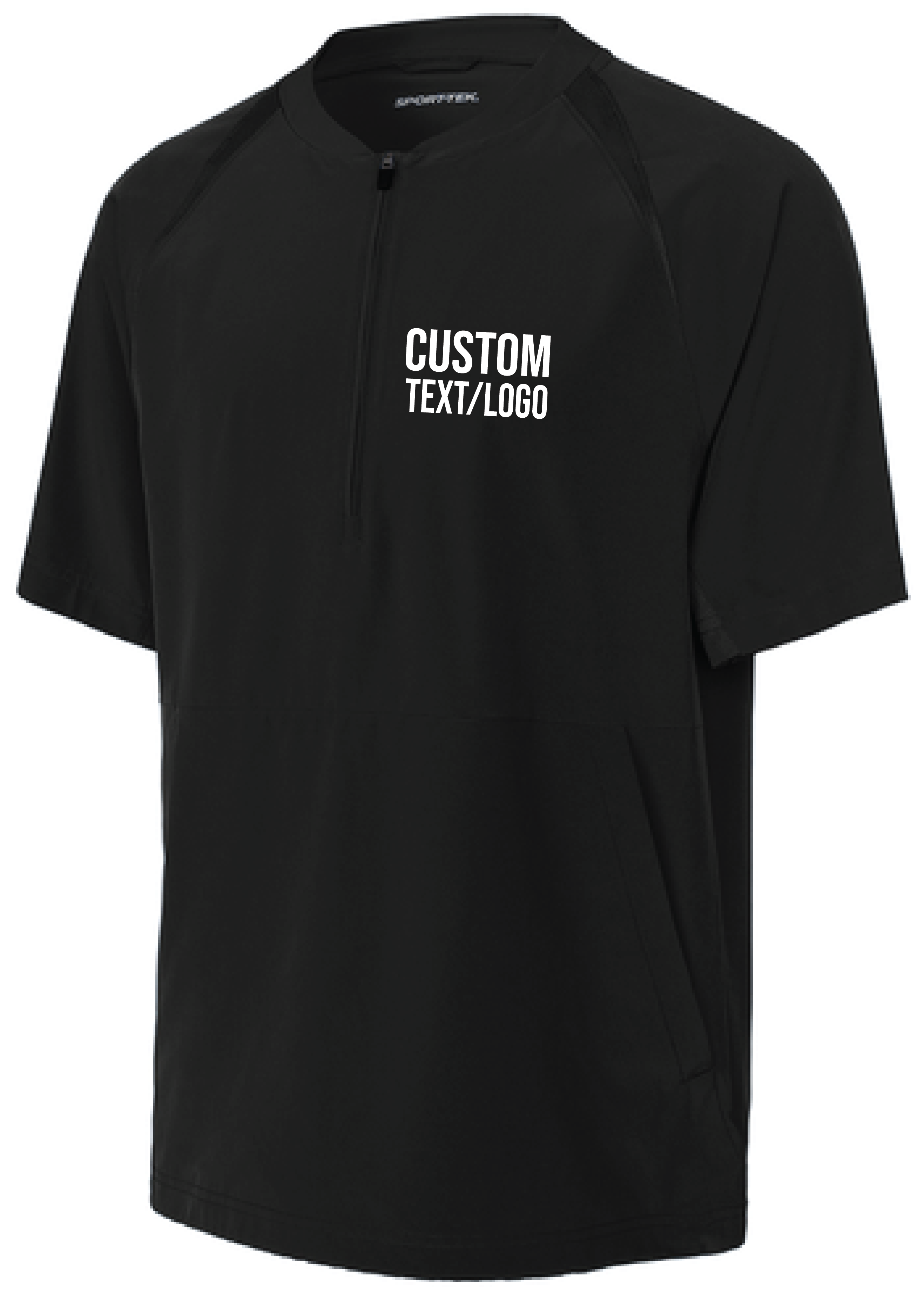 Custom Men's Repeat 1/2-Zip Short Sleeve Cage Jacket