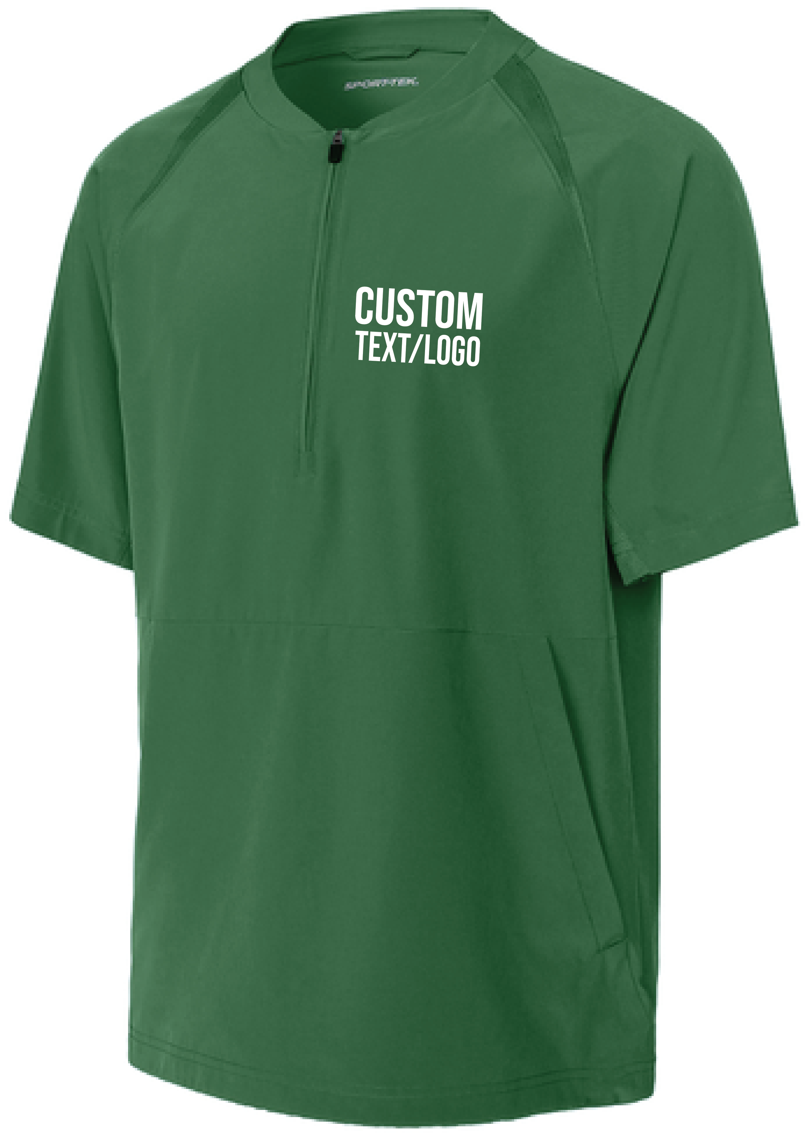 Custom Men's Repeat 1/2-Zip Short Sleeve Cage Jacket